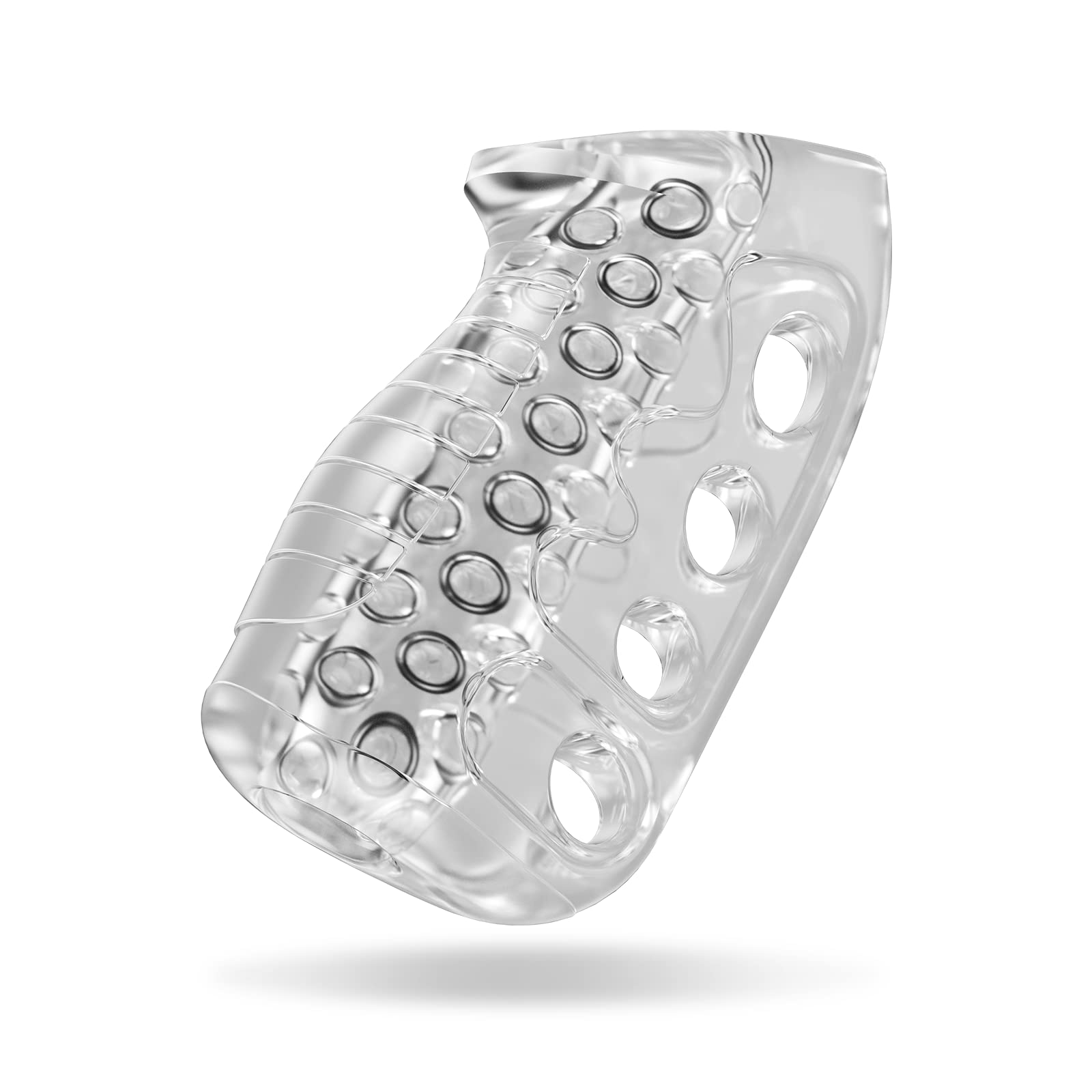 Premium Transparent Male Masturbator - Soft TPE Pocket Pussy Stroker Cup with Realistic Vagina Texture & Stretchy Channel | Open-Ended Penis Trainer for Men | Discreet Solo Pleasure & Stamina Training at Home