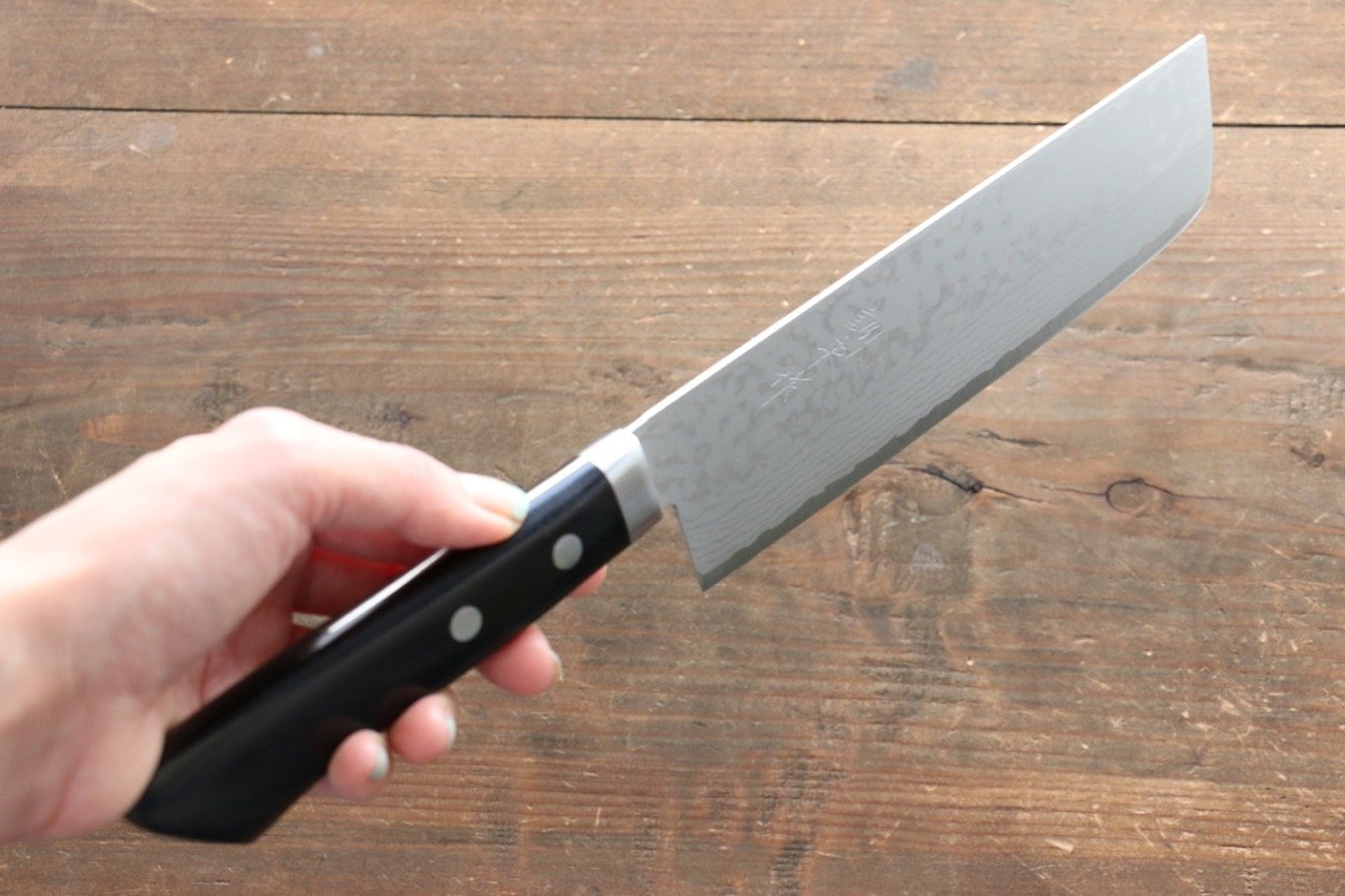 Premium Kunihira Sairyu VG10 Damascus Usuba Knife 165mm - Japanese Chef's Knife with Pakkawood Handle - Perfect for Sushi, Vegetables & Precision Cutting
