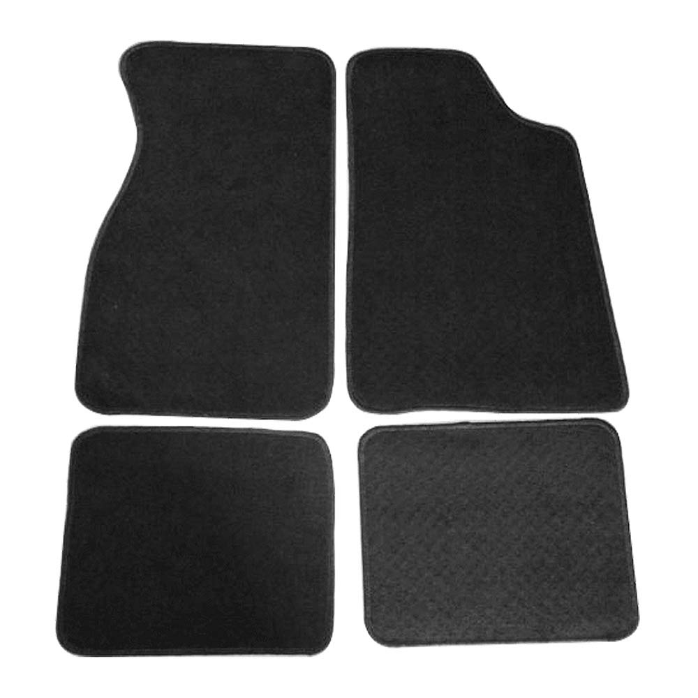 FREEMOTOR802® Premium Nylon Car Floor Mats - Custom Fit for 1979-1993 Ford Mustang | Non-Slip Auto Interior Accessories | Black 4-Piece Set | Perfect for Daily Driving & Road Trips