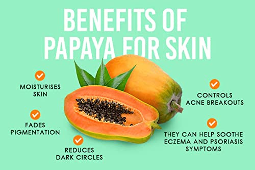 Luster Papaya Gel Scrub for Face & Body - Exfoliating & Brightening Skin Treatment for Women & Men | Removes Dead Skin & Clears Blemishes | Paraben & Sulfate Free | 500ml | Perfect for Daily Skincare Routine & Spa Days