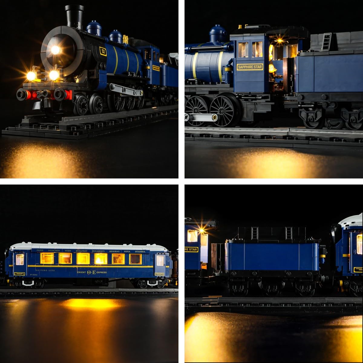 LIGHTAILING LED Lighting Kit for LEGO 21344 Orient Express Train - Compatible with Building Blocks Model - Not Included in Original Set - Perfect for Train Enthusiasts & LEGO Collectors