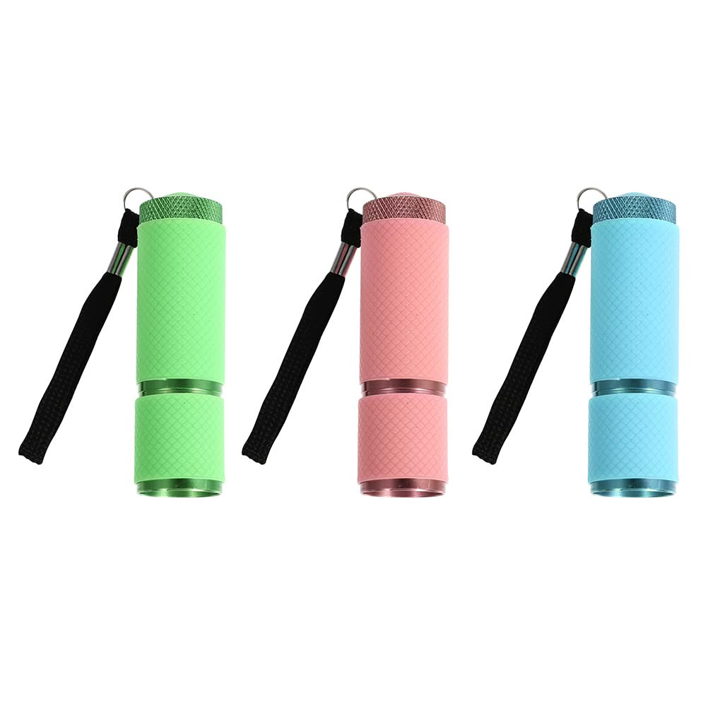Beaupretty 3-Piece Mini LED Nail Art Lamp for Gel Polish Curing - Portable UV Light for At-Home Manicures & Nail Salon Use