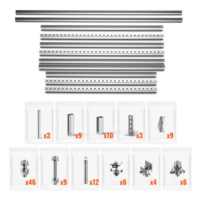Rich Solar Solar Ground Mount for MEGA 335 & MEGA 410 Solar Panels - Heavy Duty Racking System for Off-Grid & Residential Solar Installations