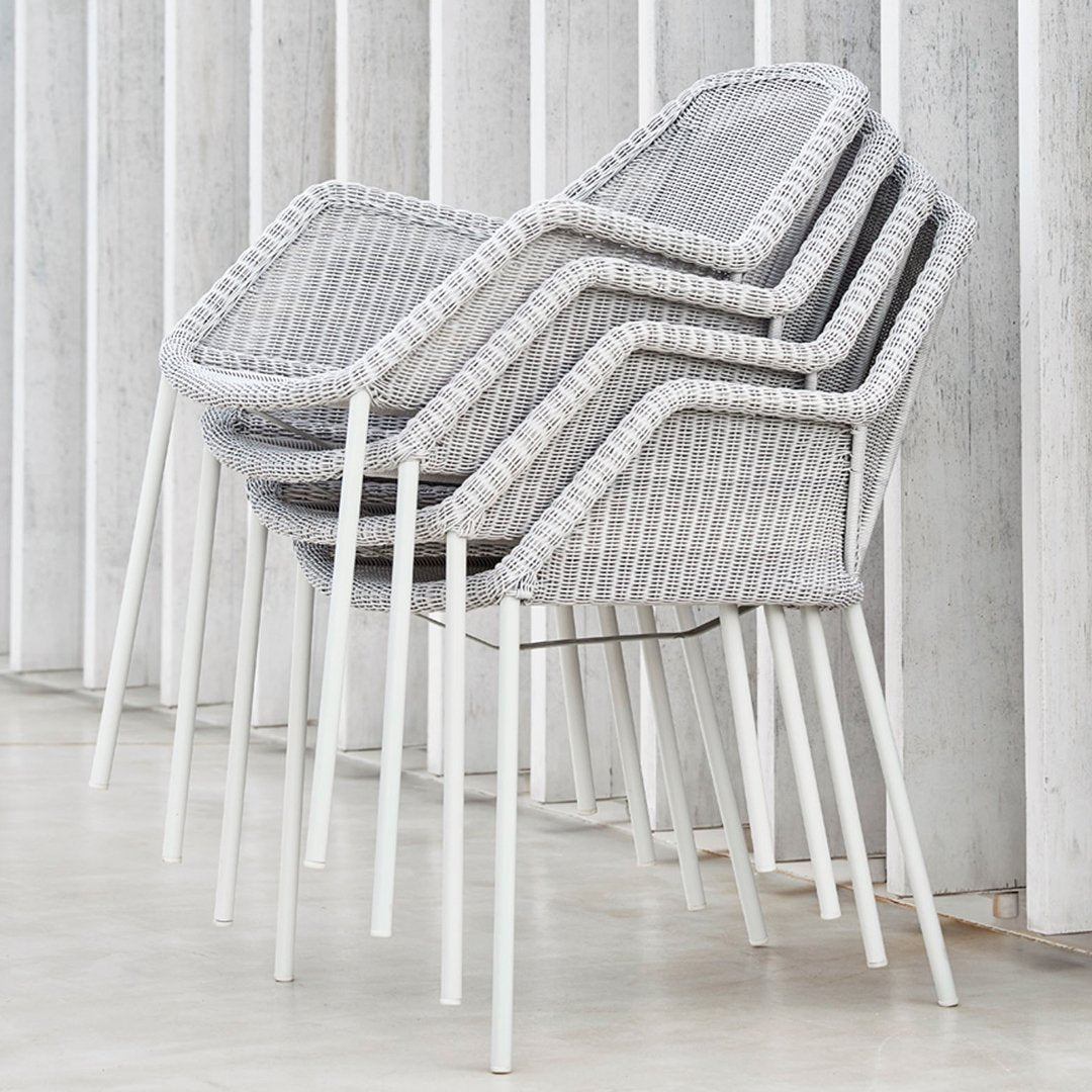 Breeze Outdoor Dining Chair - 4 Legs Patio Furniture for Garden, Backyard, and Poolside Relaxation