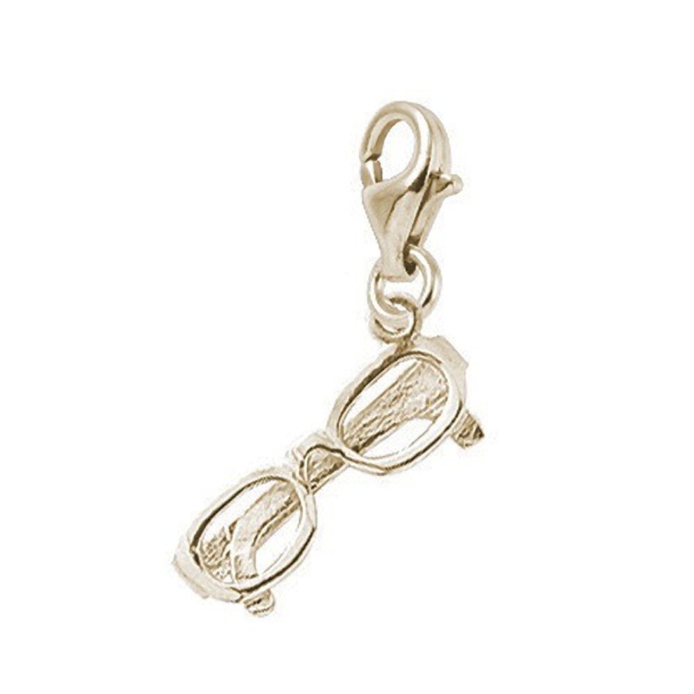 Glasses Charm with Lobster Claw Clasp - Jewelry Charms for Bracelets & Necklaces - Perfect for DIY Accessories, Gifts & Fashion Styling