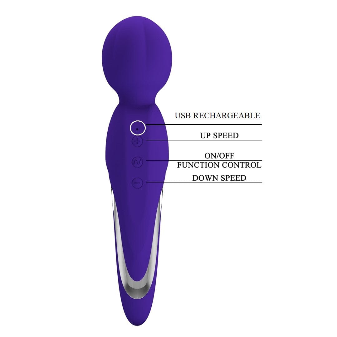Walter Super Soft Silicone Wand - Violet Purple Hair Styling Brush for Smooth & Frizz-Free Hair - Perfect for Home Salon Styling & Travel