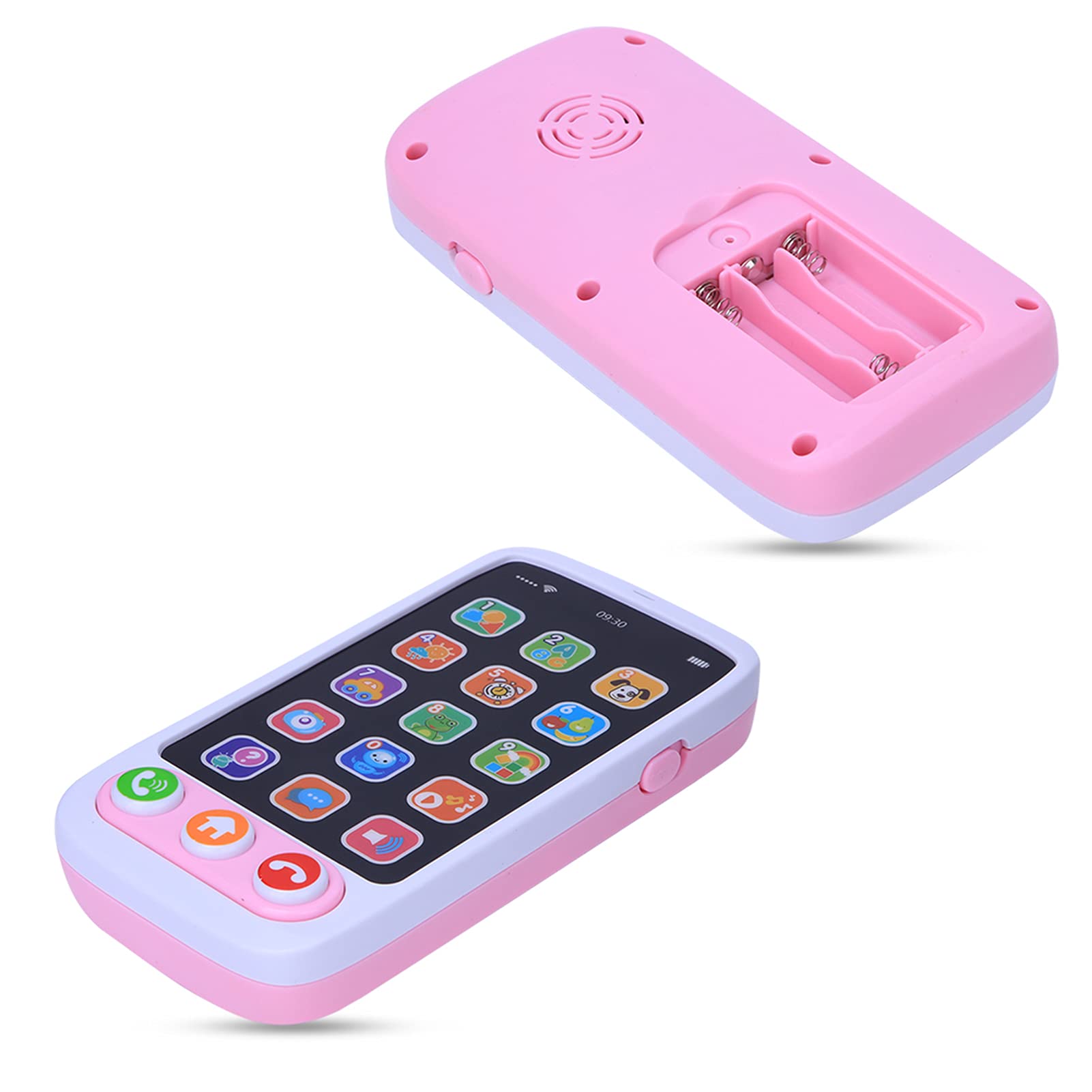 **Kids Smartphone Toy - Light Up & Music Educational Learning Phone for Toddlers, Pretend Play Call & Chat Toy for Children (Pink) - Perfect for Role Play & Early Learning Fun**