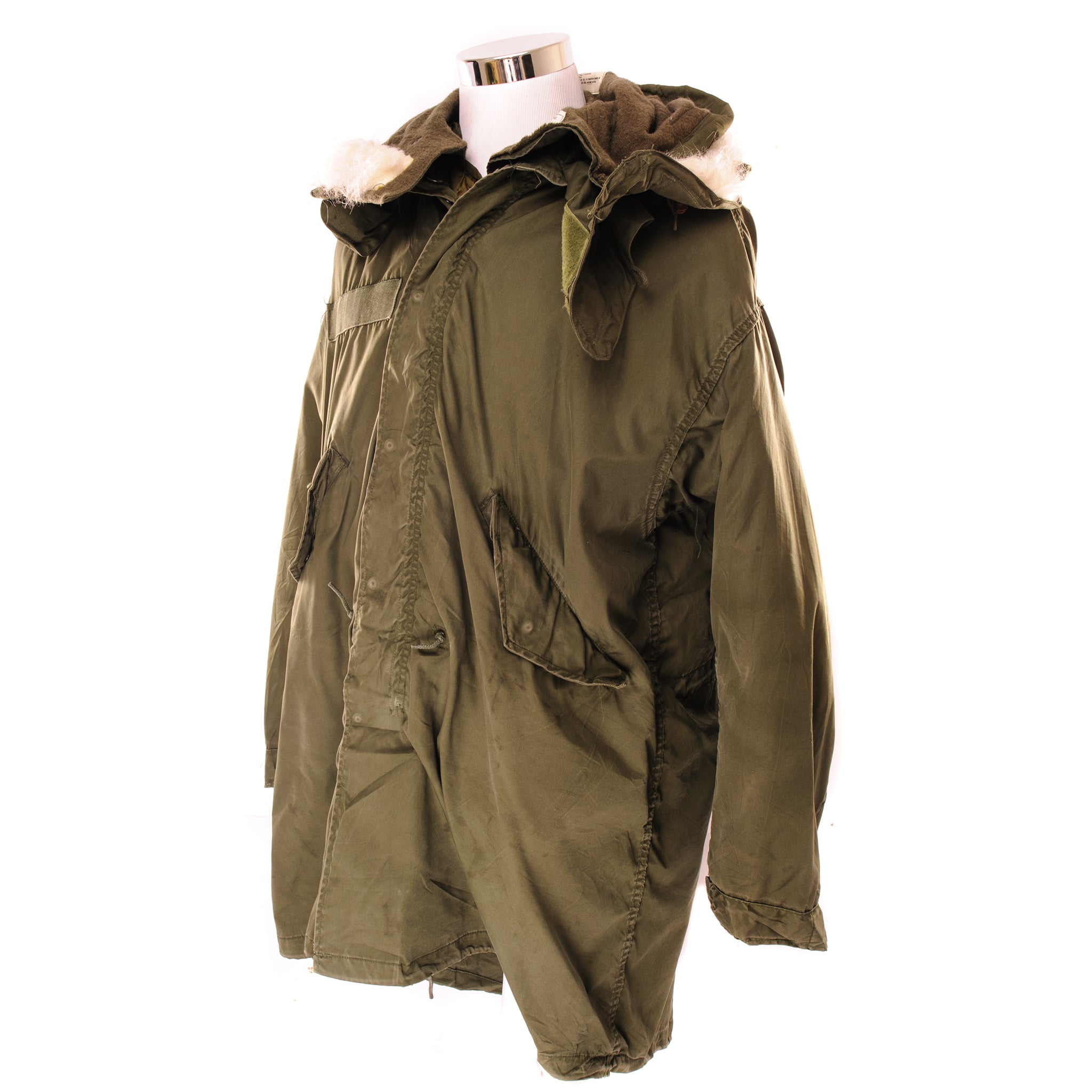 Vintage 1974 US Army Fishtail Parka with Liner - Medium Regular Size | Authentic Vietnam War Military Jacket for Outdoor, Reenactment & Cold Weather