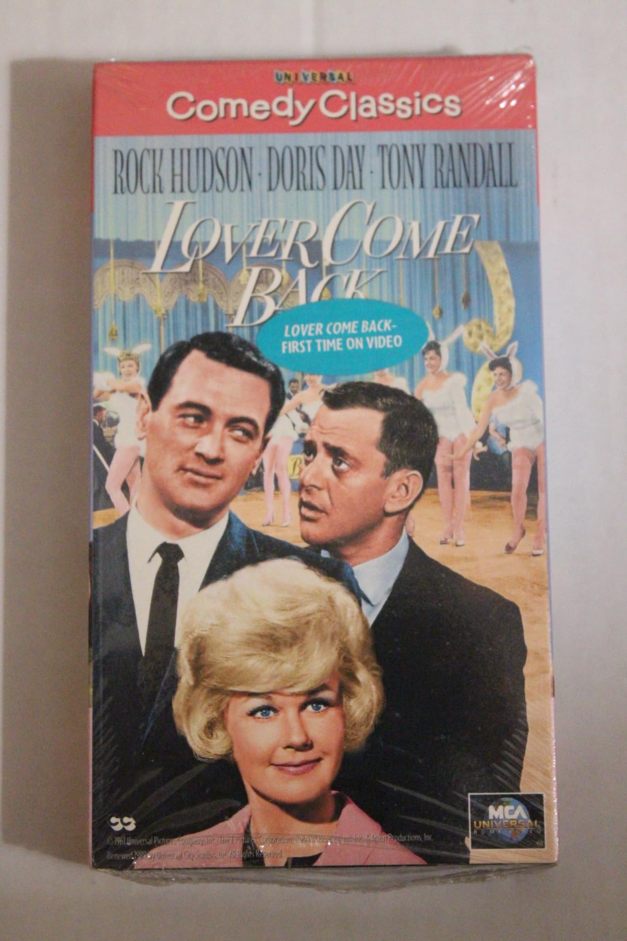 Lover Come Back Romantic Comedy VHS - Classic Doris Day & Rock Hudson Movie for Date Night & Nostalgic Film Collectors