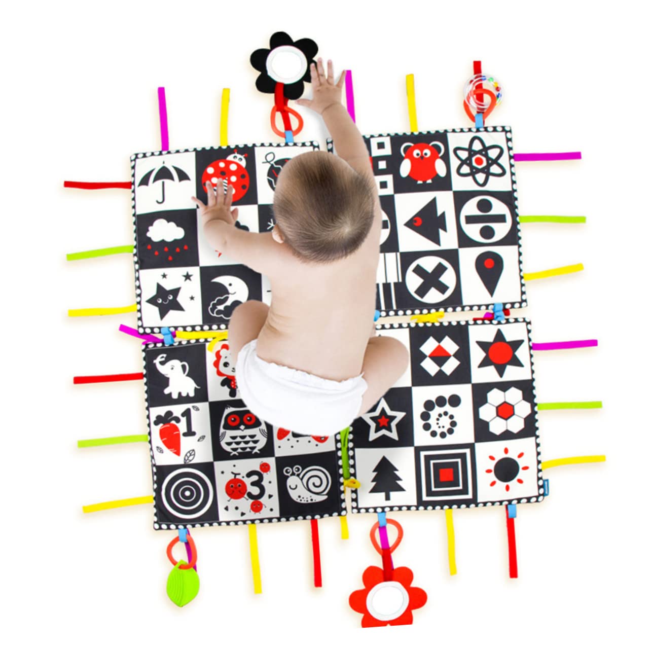 VICASKY 5-Piece Soft Educational Baby Play Mat - Non-Toxic Foam Floor Carpet for Tummy Time, Crawling & Playtime | Perfect for Nursery, Daycare & Playroom Safety