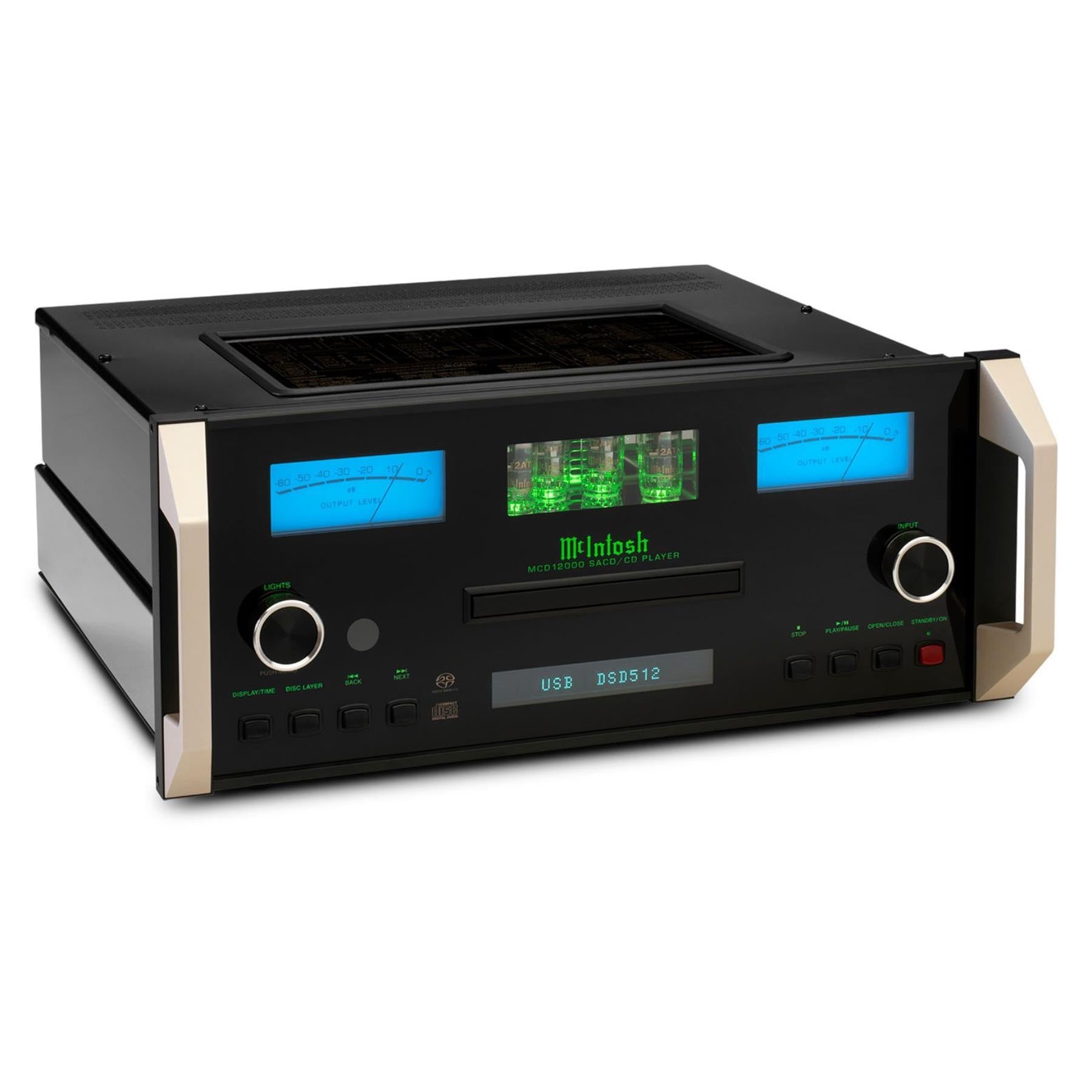 McIntosh MCD12000 High-End 2 Channel SACD/CD Player - Premium Audio for Home Theater & Audiophile Listening Rooms