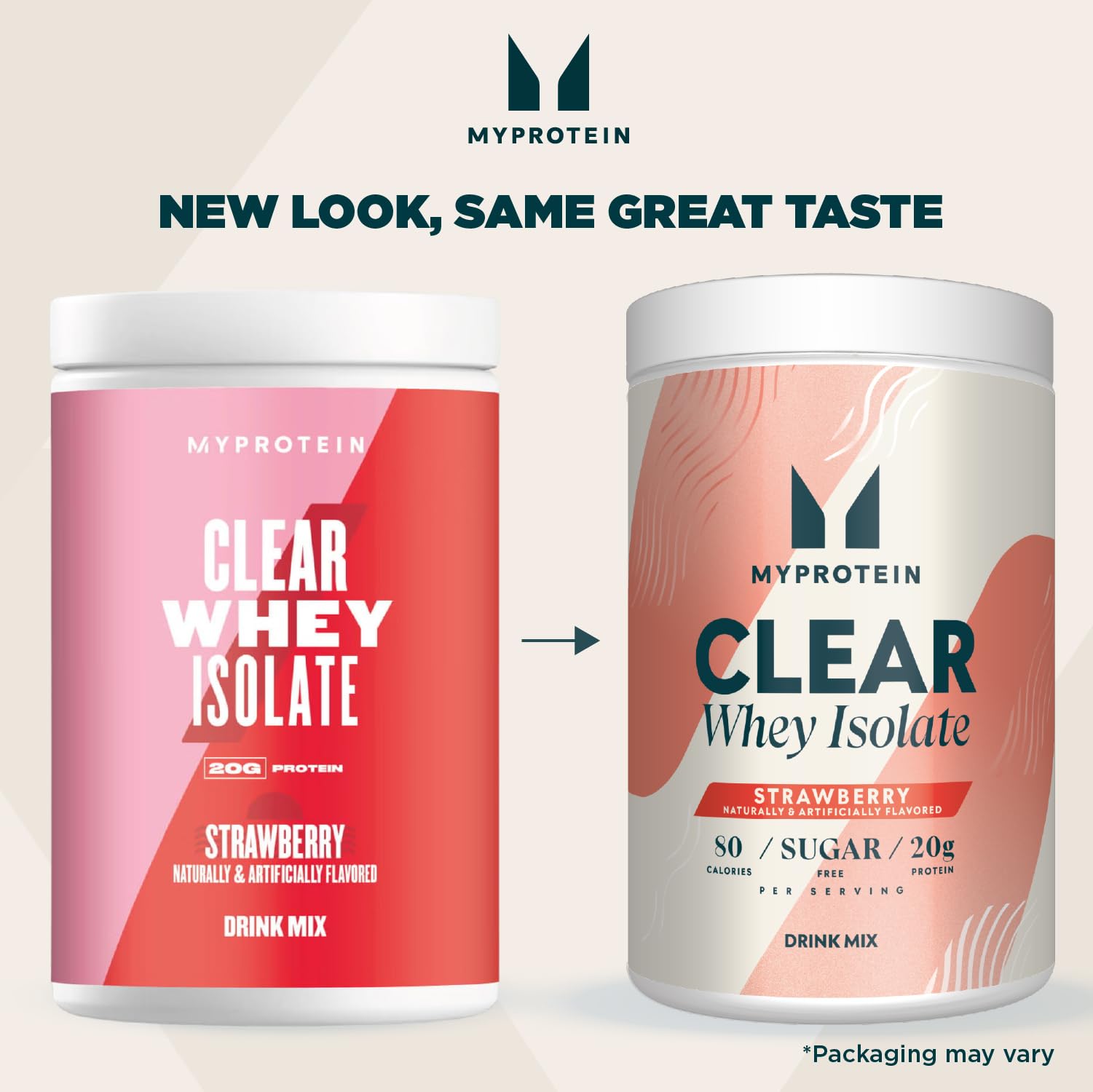Myprotein Clear Whey Isolate Protein Powder - 1.1 Lb (20 Servings) Strawberry Flavor, 20g Protein per Serving, Naturally Flavored, Low Sugar, Post-Workout Recovery Drink Mix for Gym, Fitness & Weight Loss