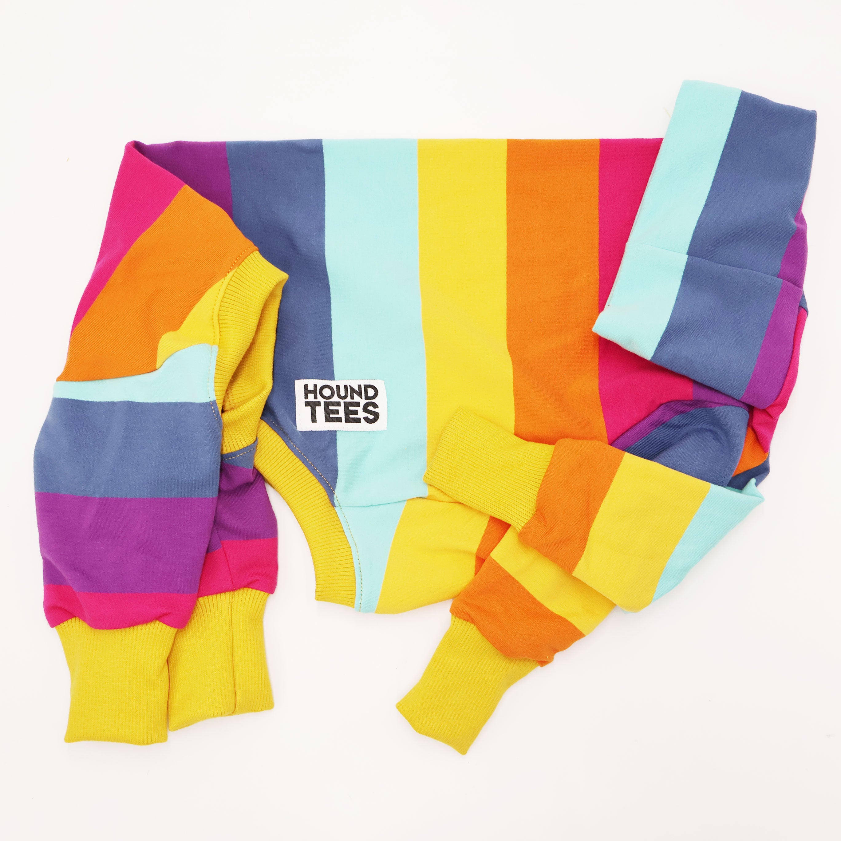 Lemon Meringue Whippet Long Johns - Soft & Comfortable Dog Pajamas for Small Breeds - Perfect for Cold Weather & Indoor Lounging