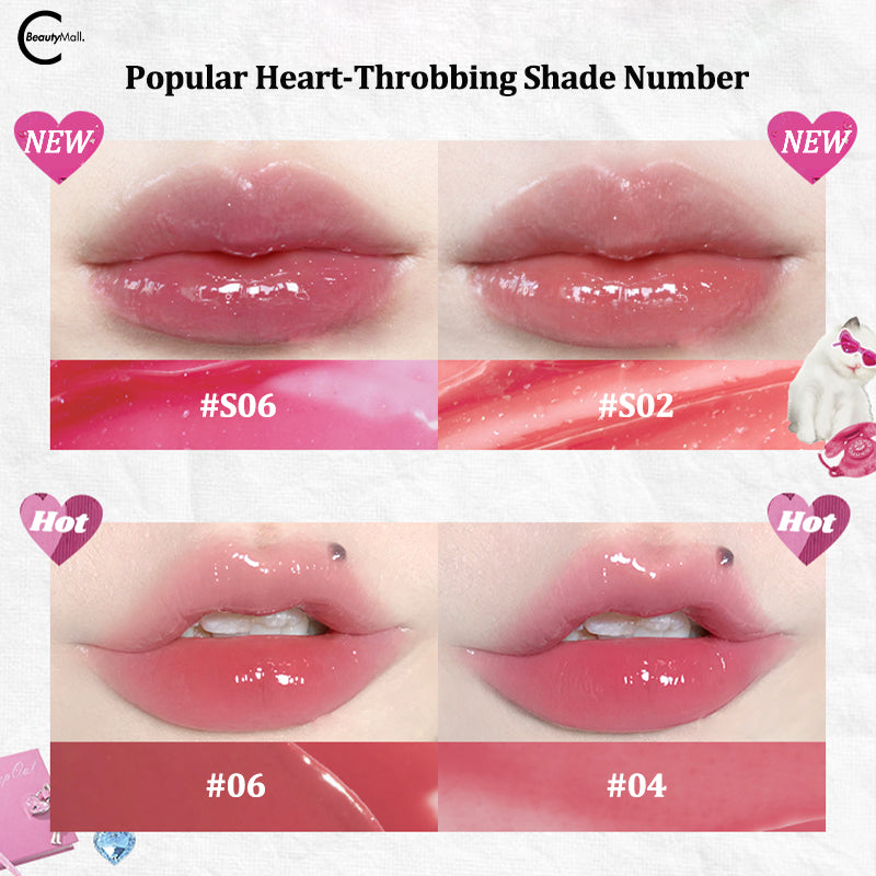 FLORTTE Enchanted Lip Glaze - Hydrating Plumping Lip Gloss with Shine & Moisture | Perfect for Daily Wear, Date Night & Special Occasions