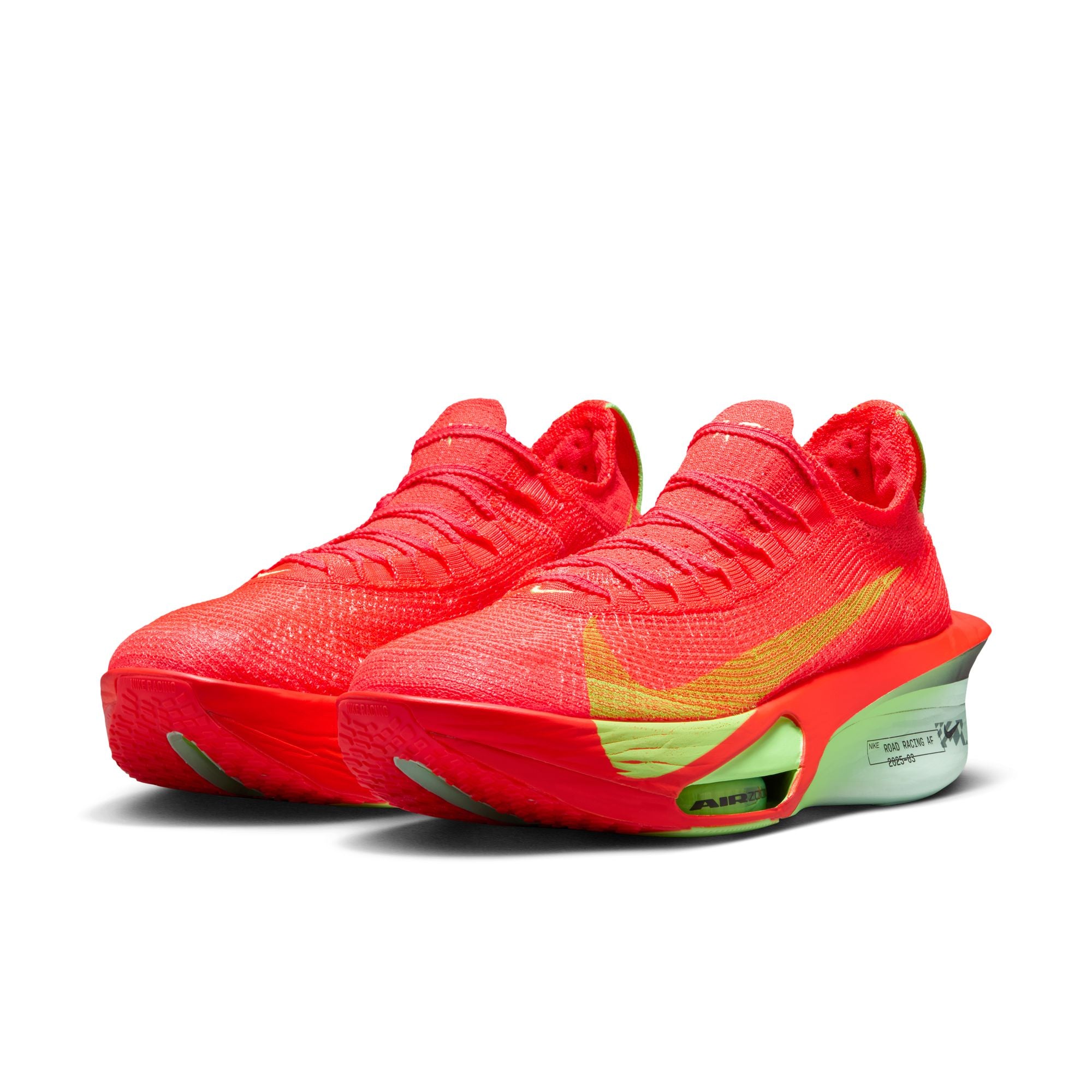 Nike Men's Alphafly 3 Running Shoes - Bright Crimson/Cave Purple Lime Blast | Lightweight Performance Sneakers for Marathon Training & Road Racing