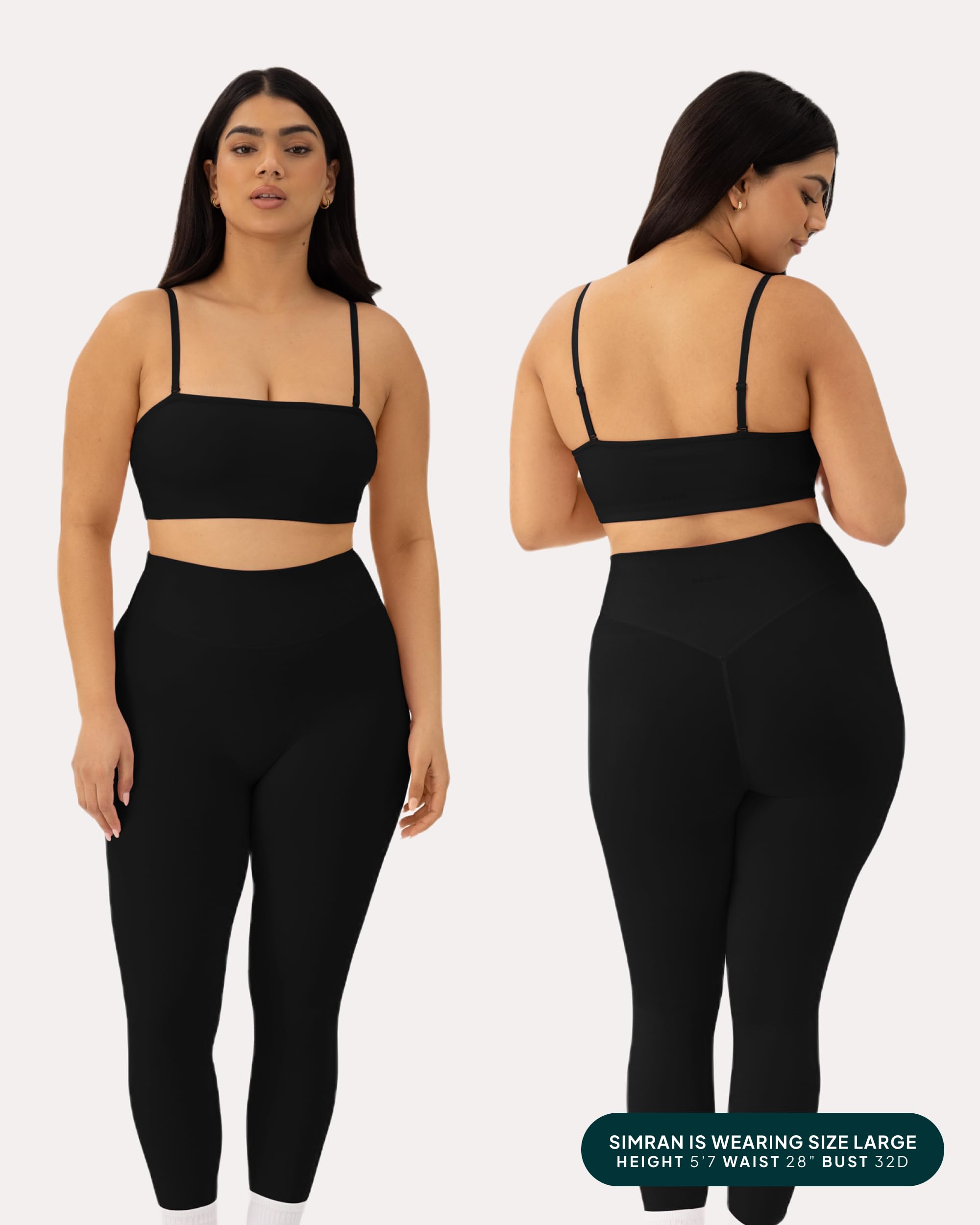Women's Sports Bandeau Bra - Padded Low Support Yoga Workout Top with Convertible Straps | FlexFlow Technology | Perfect for Yoga, Pilates & Gym Training