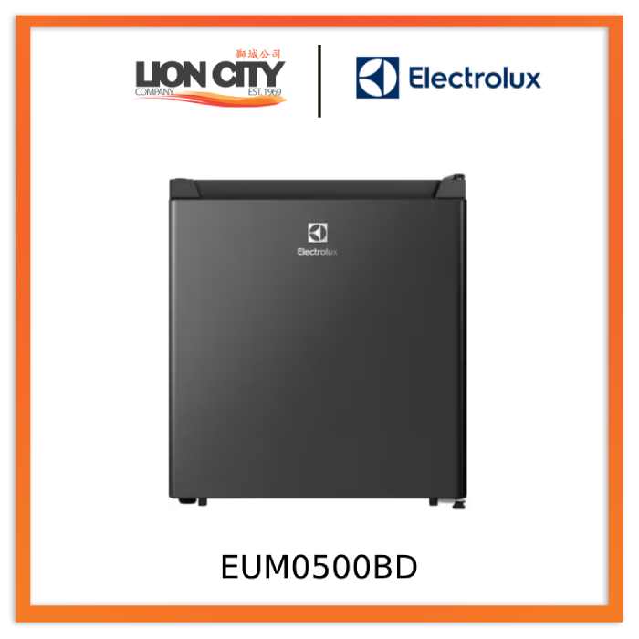 Electrolux EUM0500BD 44L Compact Mini Bar Fridge - Perfect for Dorm Rooms, Offices & Small Spaces | Energy Efficient Beverage Cooler for Drinks, Snacks & Cosmetics