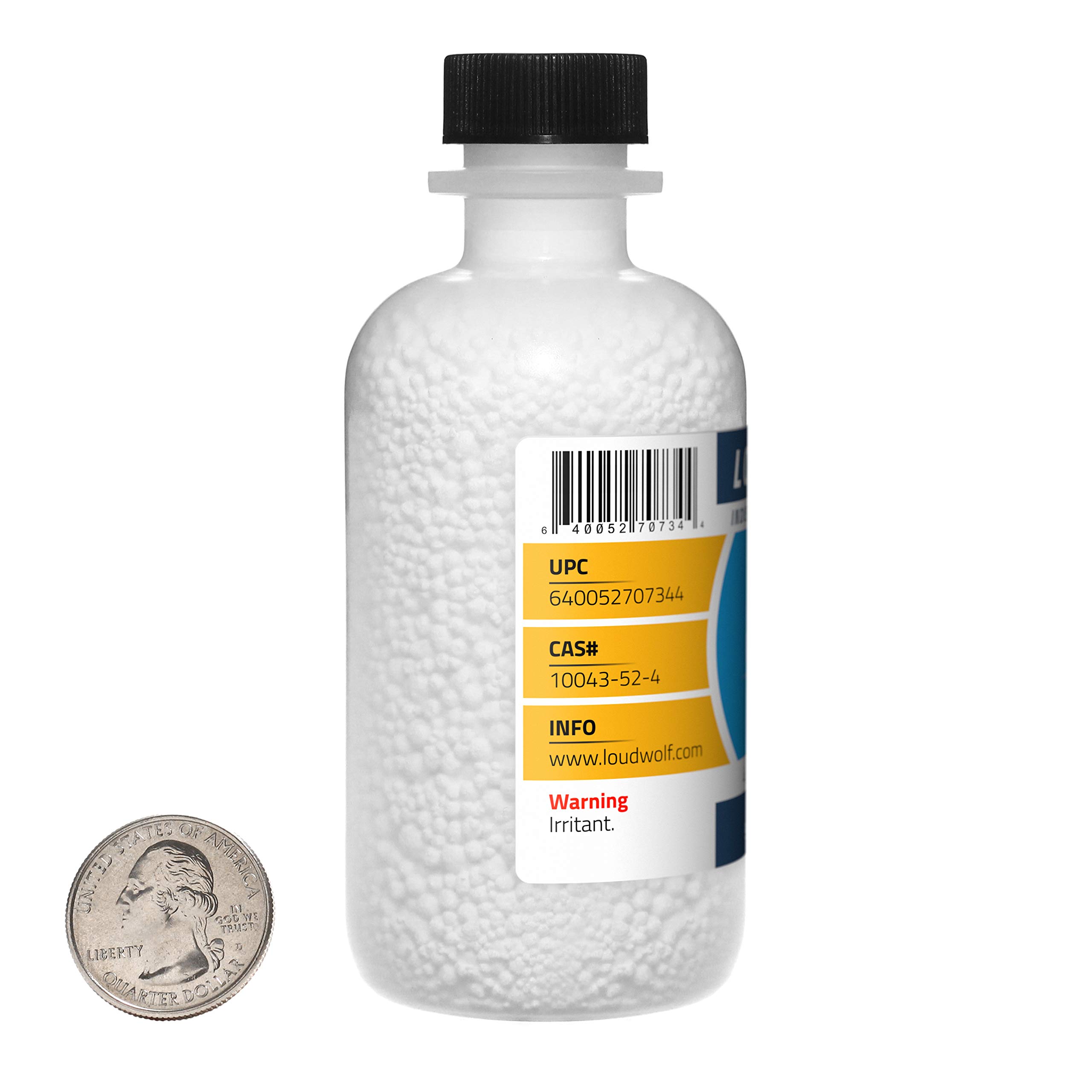 99% Pure Food Grade Calcium Chloride Prills - 2 Pounds (8 Bottles) | Ideal for Cheese Making, Pickling & Food Preservation