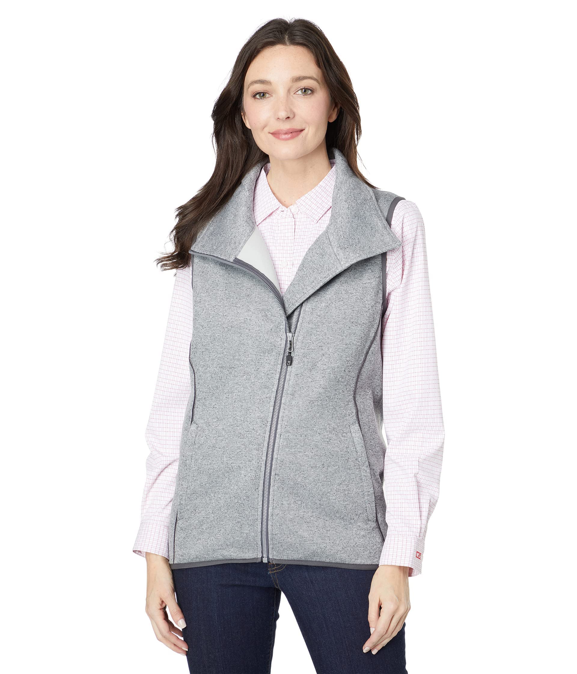 Cutter & Buck Women's Lightweight Quilted Vest - Water-Resistant Puffer Jacket for Outdoor Activities, Hiking & Casual Wear | Warm Winter Layering Piece for Cold Weather