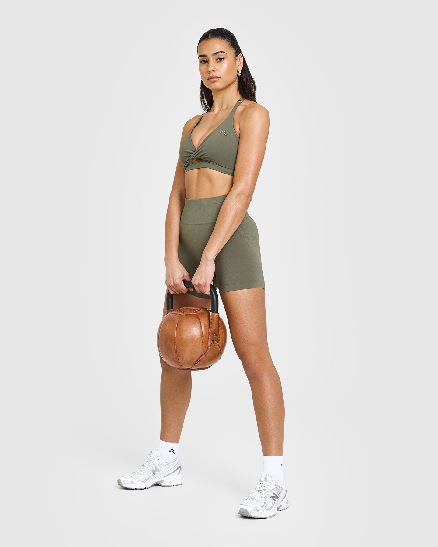 High Support Unified Twist Sports Bra for Women - Alpine Green - Perfect for Yoga, Running & Gym Workouts