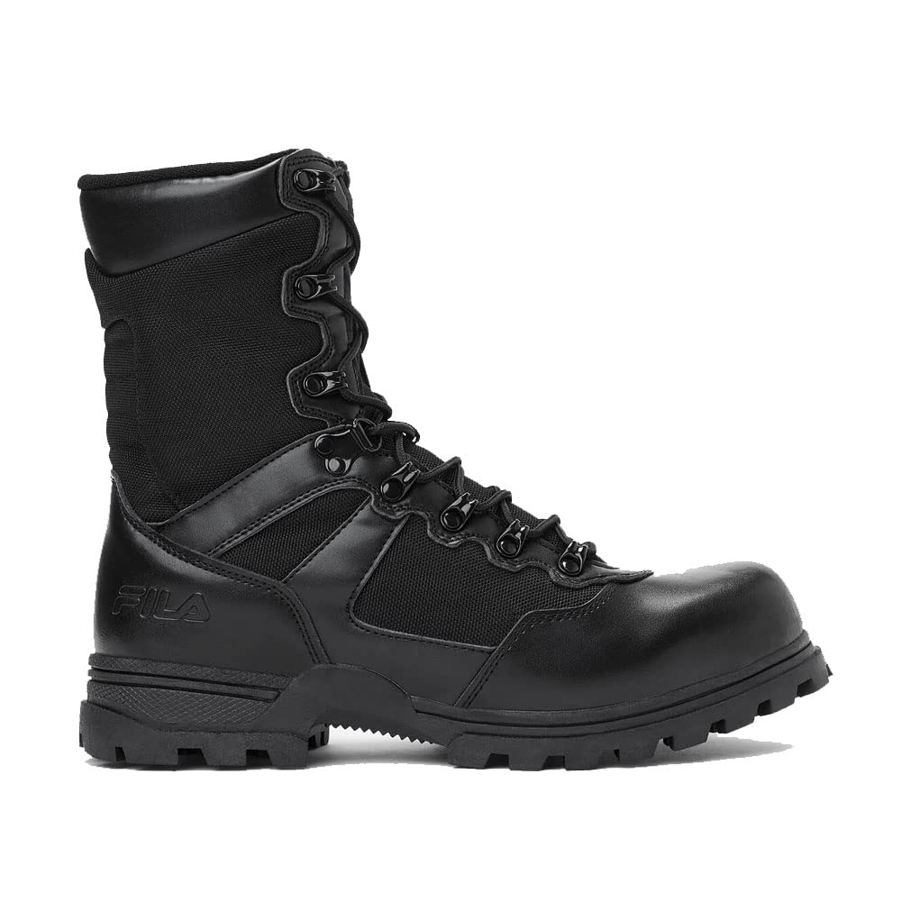 Fila Men's Stormer Military Tactical Boots - Waterproof Combat Boots for Hiking, Work & Outdoor Adventures