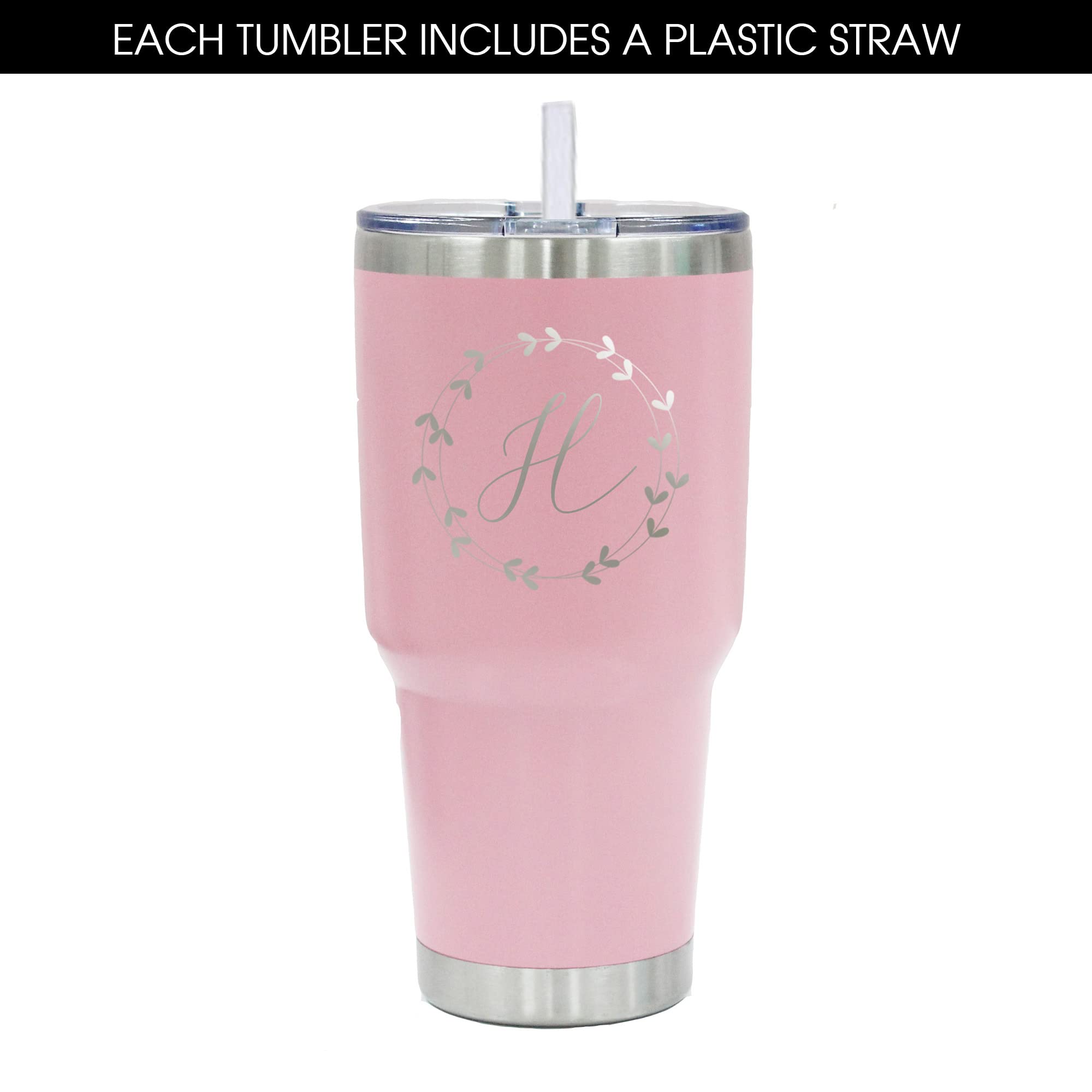 30oz Insulated Stainless Steel Tumbler with Lid & Straw - 10-Pack Multi-Color Set (3 White, 3 Black, 2 Pink, 2 Turquoise) - Perfect for Employee Appreciation Gifts, Volunteer Rewards, Office Team Building & Outdoor Activities
