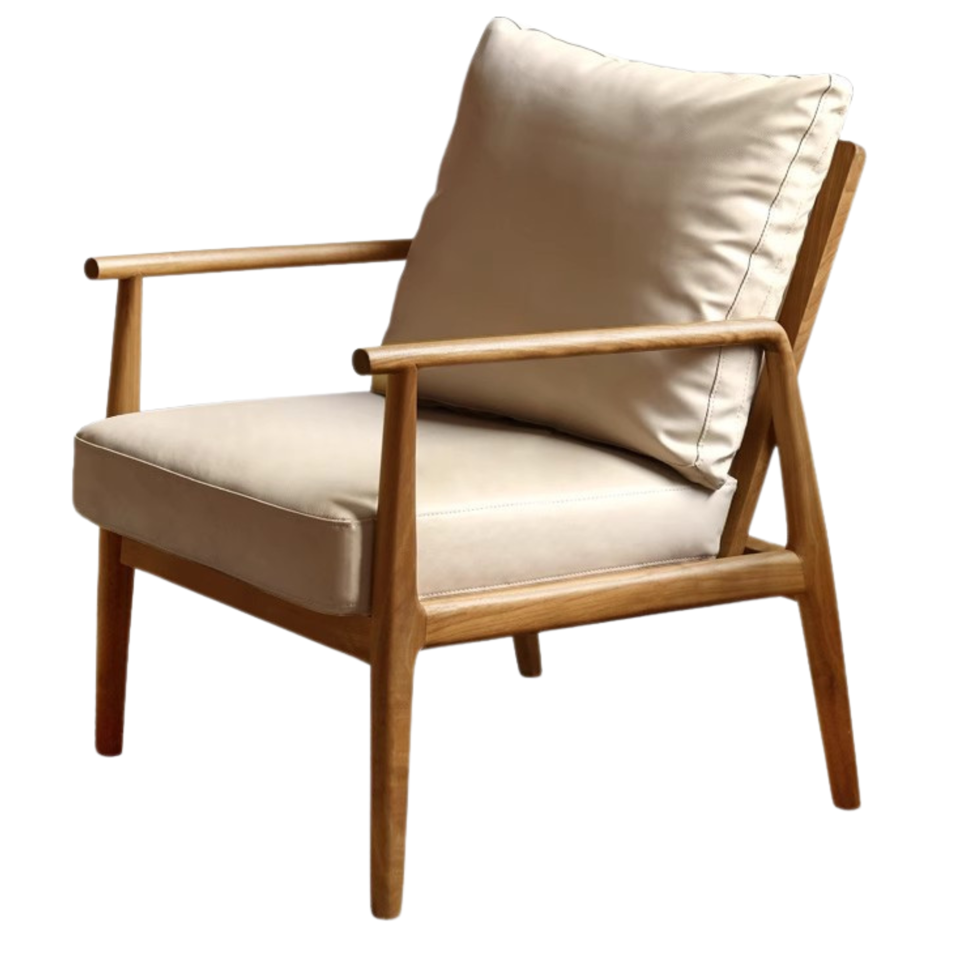 25.6x29.9x35.4 inch / 65x76x90сm / real khaki color Cherry wood / Cherry sofa chair