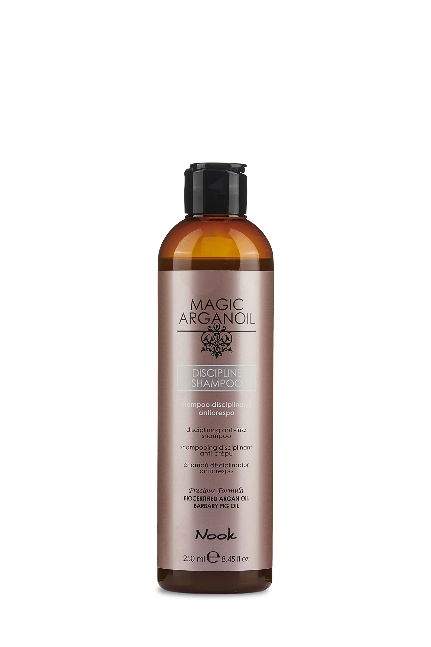 Nook Discipline Shampoo - Anti-Frizz Hair Care for Smooth & Shiny Hair | 8.54 oz (250 ml) | Perfect for Dry, Damaged & Frizzy Hair - Salon Quality Results at Home