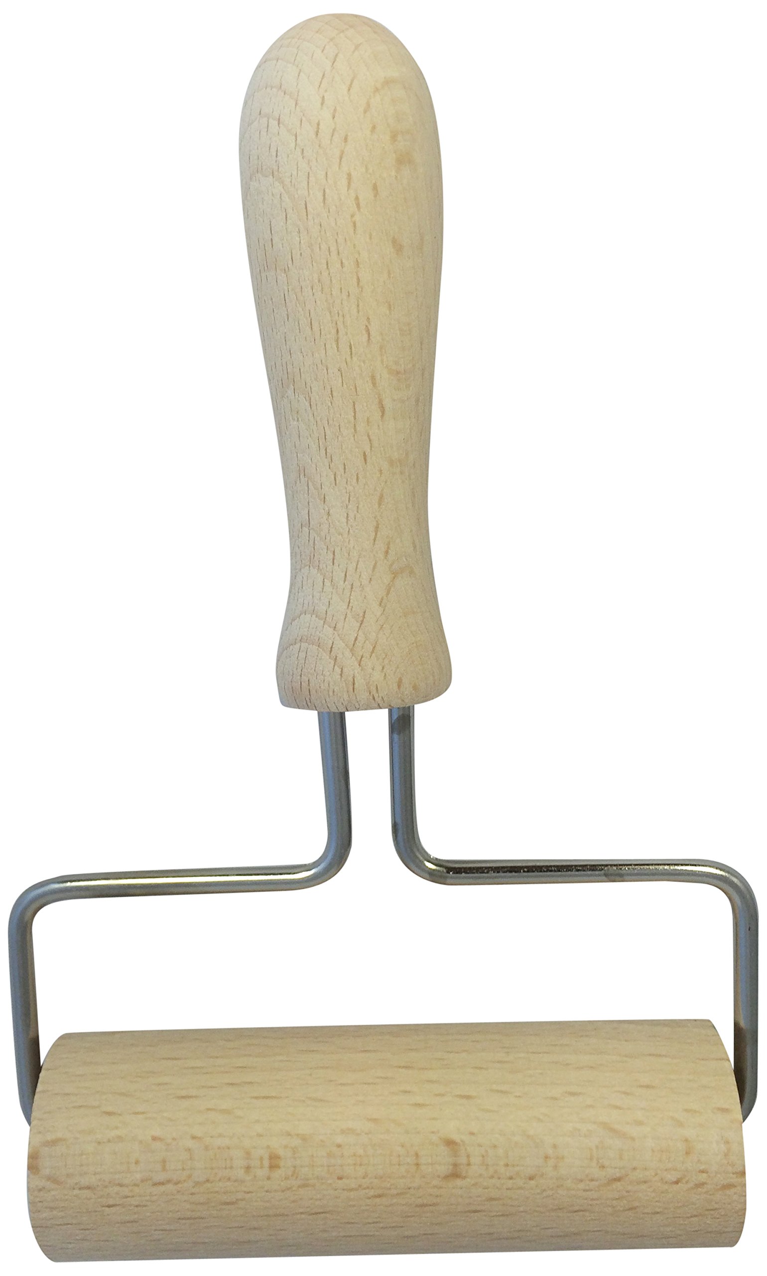 Eppicotispai 4-Inch Brown Wooden Pasta Roller & Dough Roller - Perfect for Homemade Pasta, Pie Crusts, and Baking | Kitchen Essential for Italian Cuisine and Pastry Making