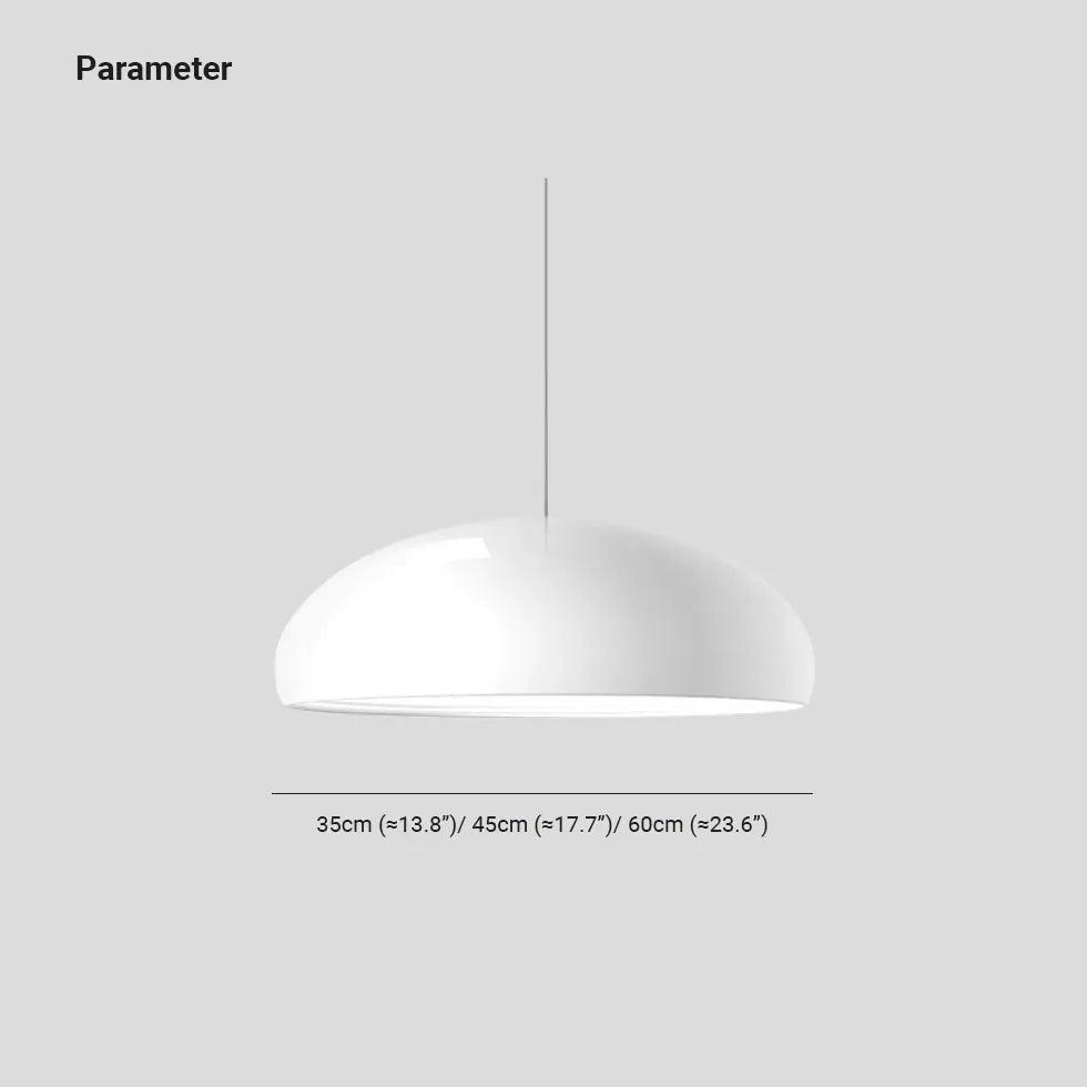 Modern Single Head Pendant Light with Glossy Disc Shade - Sleek Ceiling Lighting for Dining Room, Kitchen Island & Bedroom Decor
