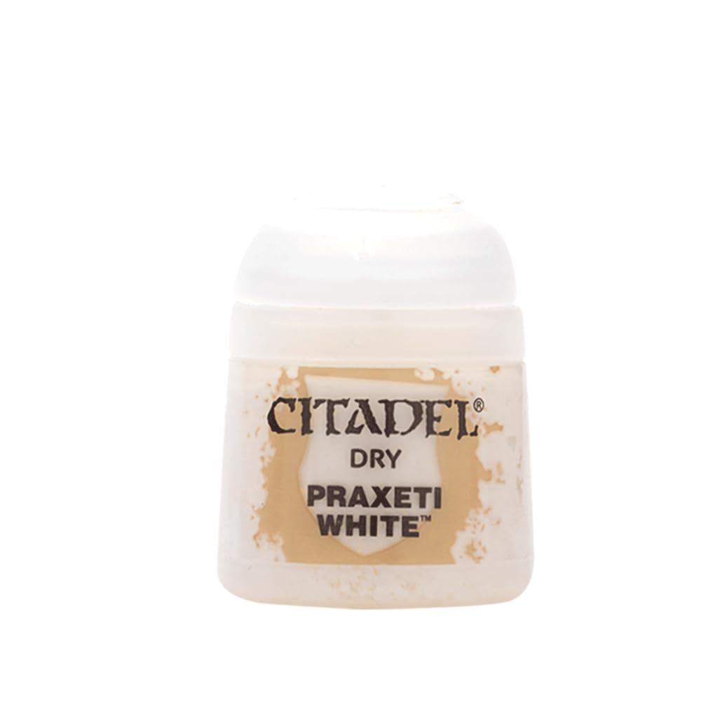 Games Workshop Citadel Drybrush - Praxeti White Paint for Miniature Models | Perfect for Warhammer, D&D, and Tabletop Gaming Scenes