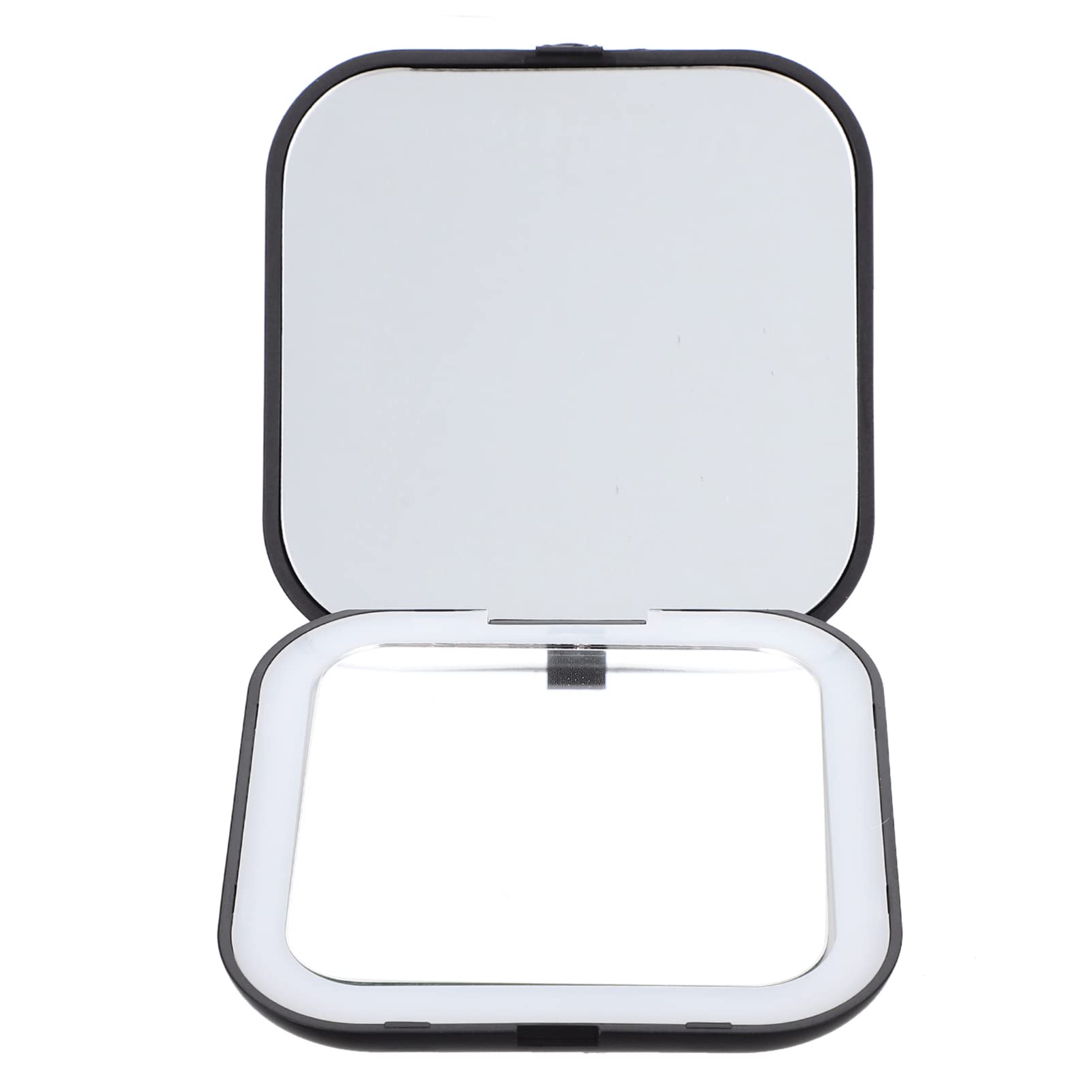 FRCOLOR LED Pocket Mirror with Light - Portable Handheld Makeup Mirror for Travel, Home & Professional Use | Compact Mirror with Bright LED Lighting for Perfect Makeup Application Anywhere