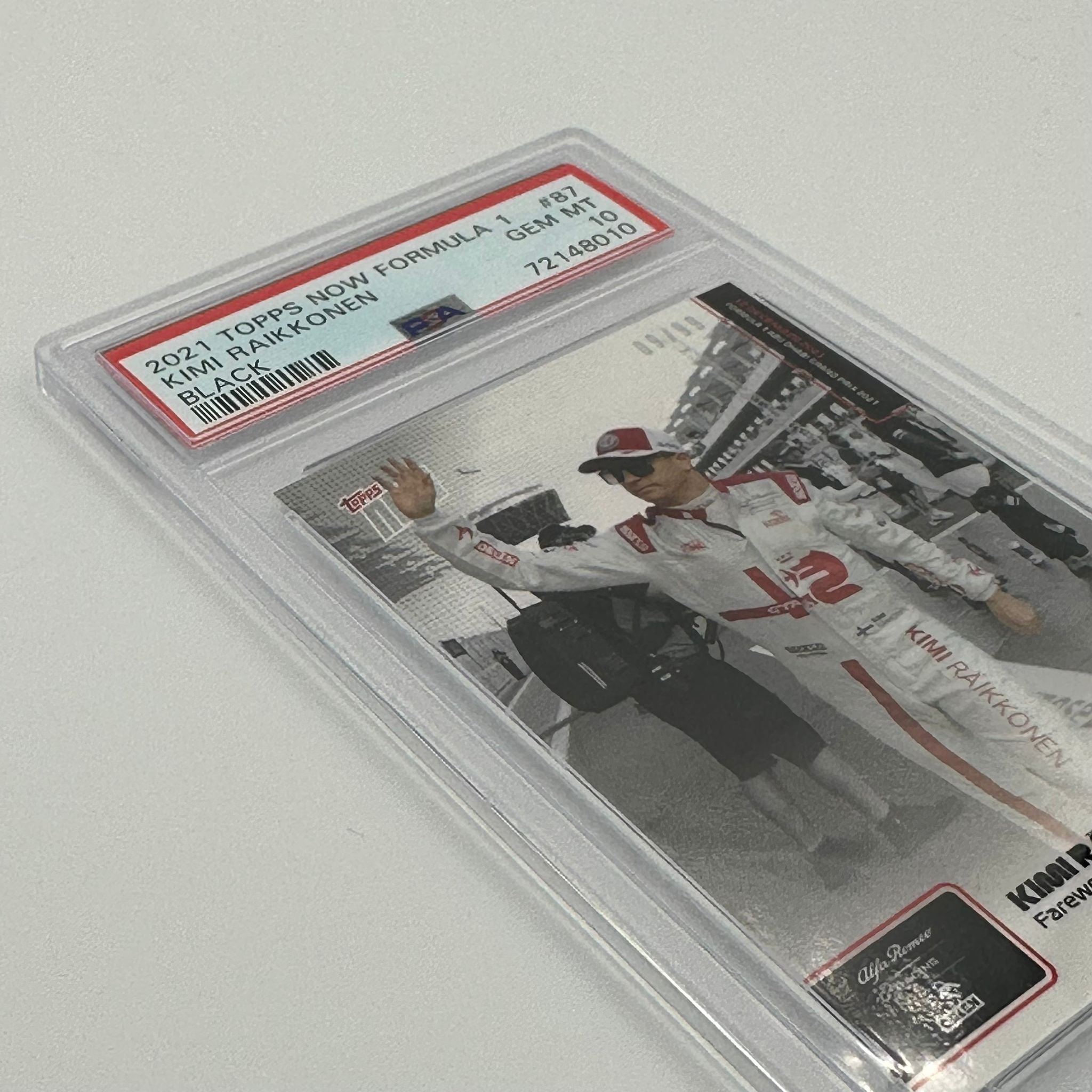 PSA 10 Graded 2009 Kimi Raikkonen Farewell to the Iceman #87 Racing Card - Perfect for F1 Collectors, Sports Memorabilia Displays & Investment Collections