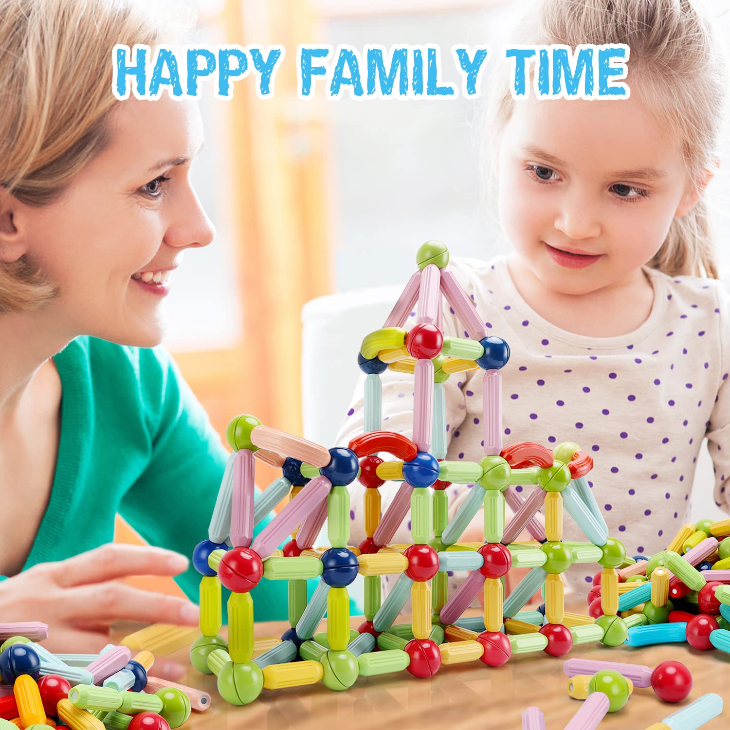 Magnetic Building Blocks STEM Toys for Kids Ages 3-8 | Educational Montessori Learning Toys for Toddlers & Preschoolers | Perfect Gift for Boys & Girls | Creative Play for Home, Classroom & Travel