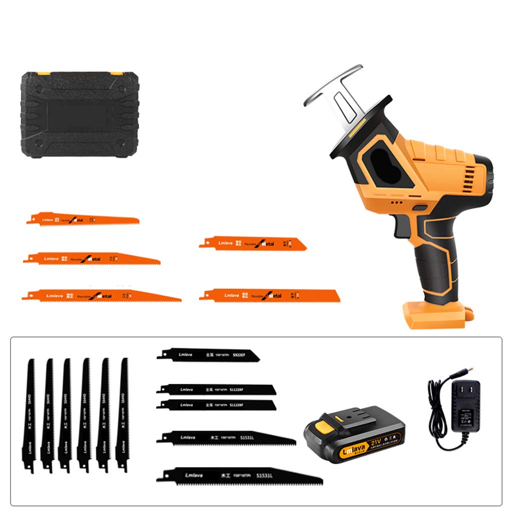 Cordless Reciprocating Saw - 15MM Stroke for Wood & Metal Cutting - Outdoor Pruning Tool