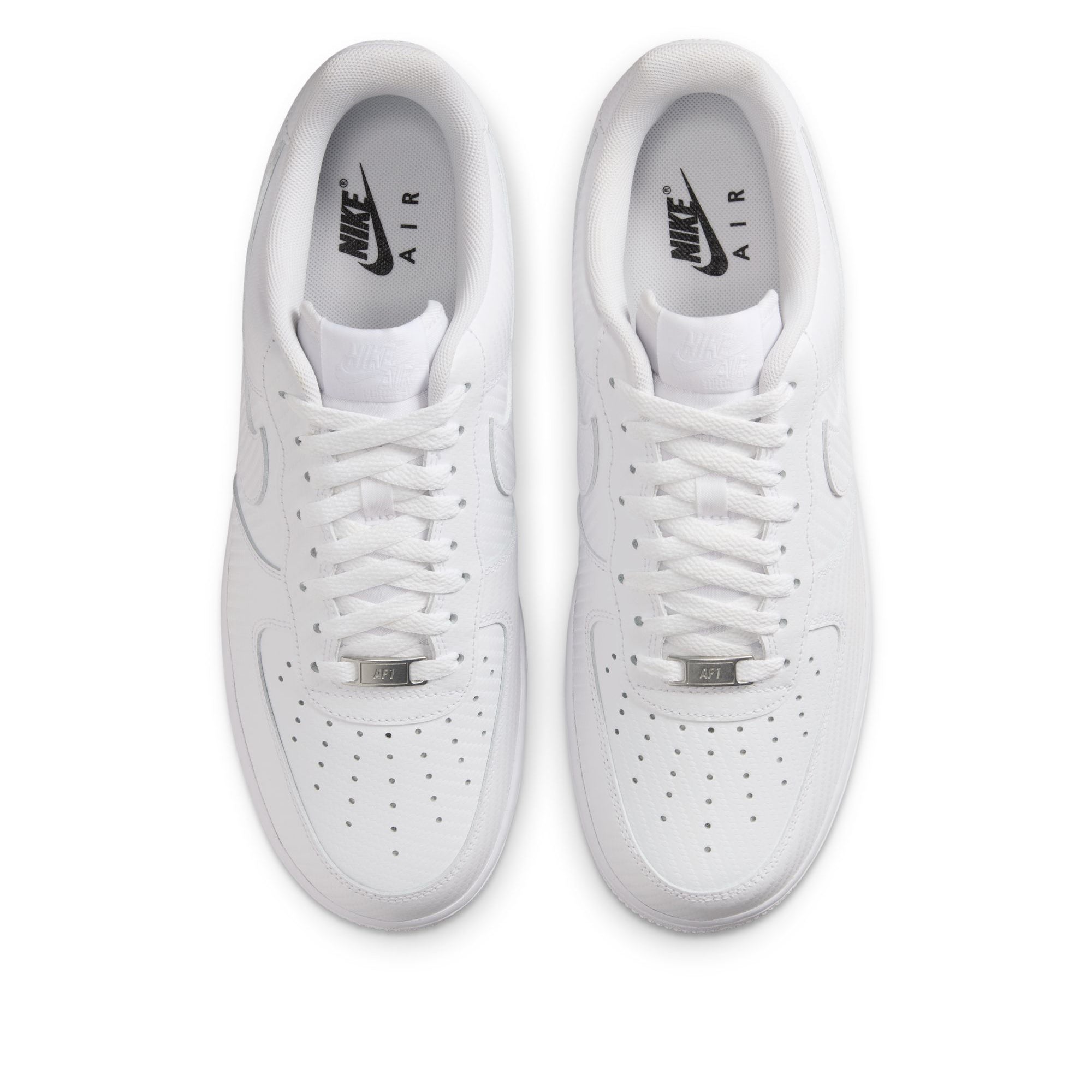 Nike Air Force 1 '07 'Carbon Fiber' White/White - Men's Sneakers for Casual Wear & Street Style Fashion