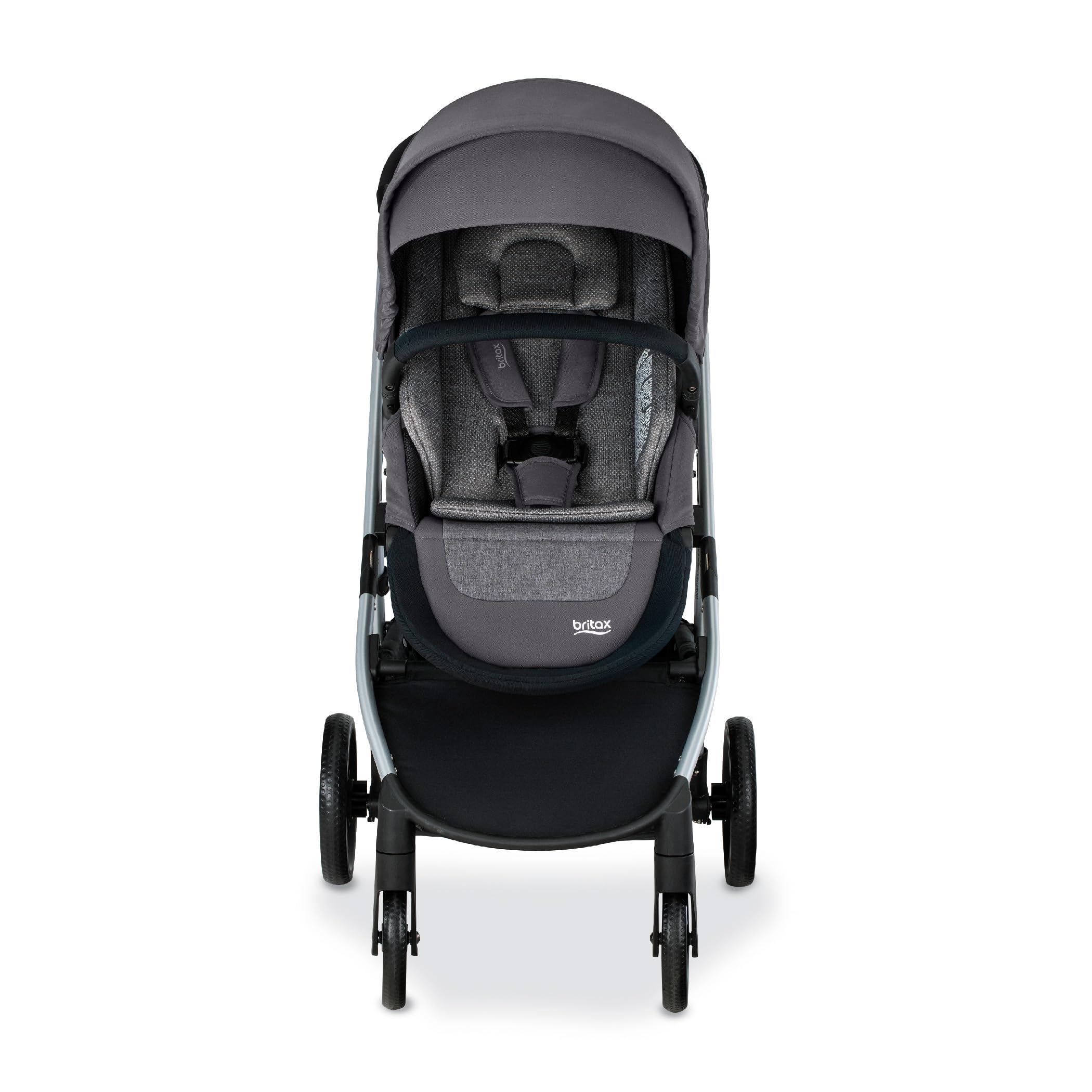 Britax Grove™ Modular Stroller - Lightweight Travel Stroller with CozyFit™ Insert & Bumper Bar | 6 Riding Modes | SafeWash Fabric | Pindot Stone | Perfect for City Walks, Shopping & Family Outings