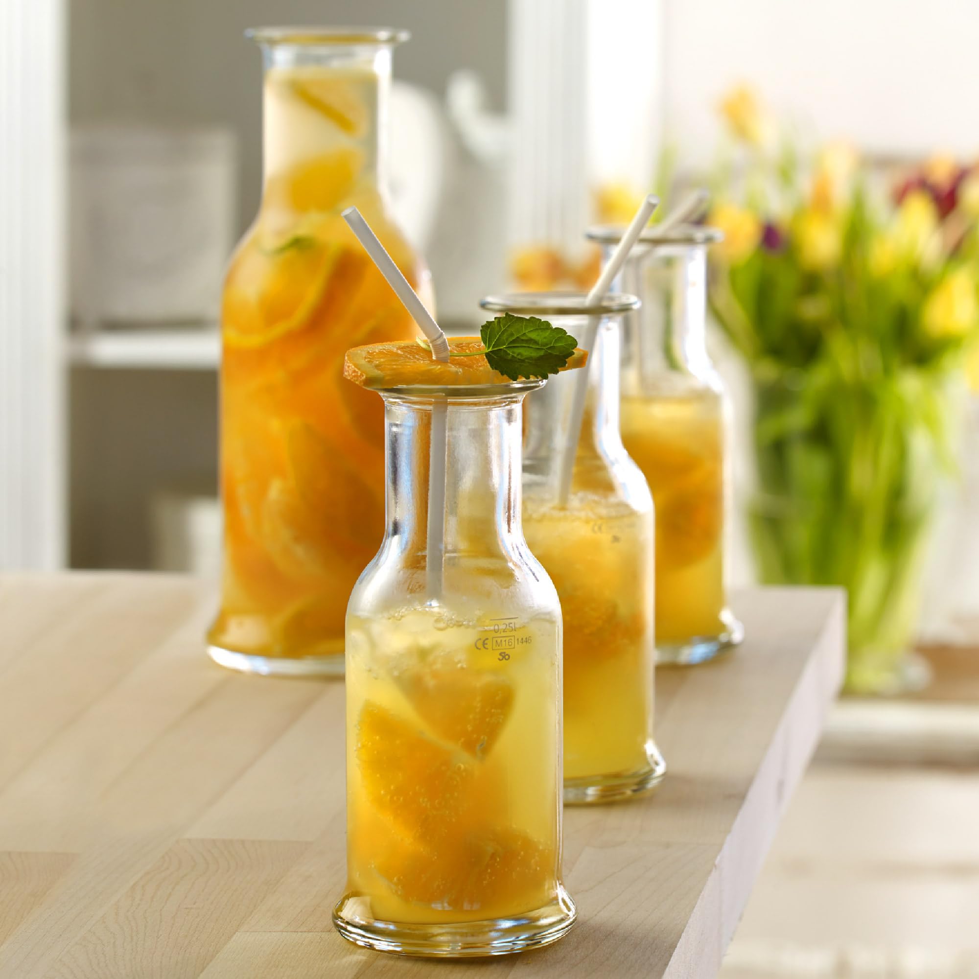 Stölzle Lausitz Juice Carafe (Purity) - 25.25 oz Dishwasher Safe Glass Pitcher for Water, Soda, Juice & Wine | Durable & Sturdy Glassware | Perfect for Breakfast, Brunch & Entertaining