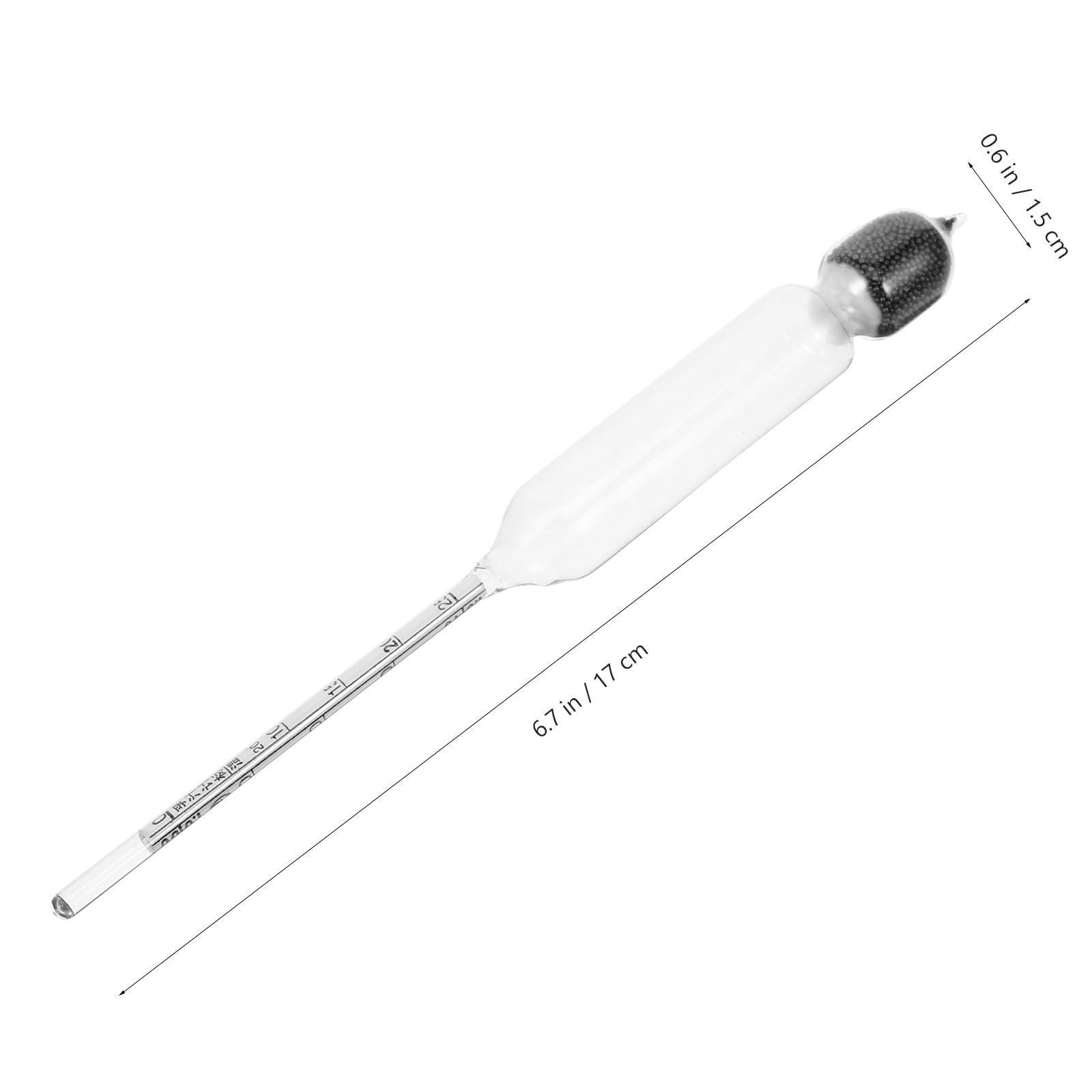 Amosfun Professional Lactometer for Milk Density Testing - Accurate Dairy Hydrometer for Milk, Whey & Cream - Essential Kitchen Tool for Cheesemaking, Dairy Farms & Home Brewing