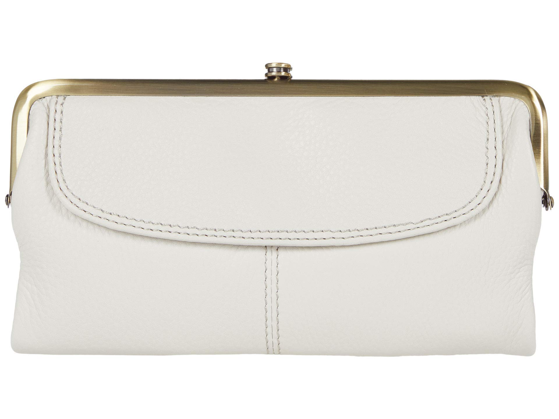HOBO Lauren Clutch Wallet for Women - Genuine Soft Leather Crossbody Purse with Kiss Lock Closure, Interior Zipper Pocket & 8 Card Slots | Perfect for Evening Parties, Date Nights & Travel Accessories