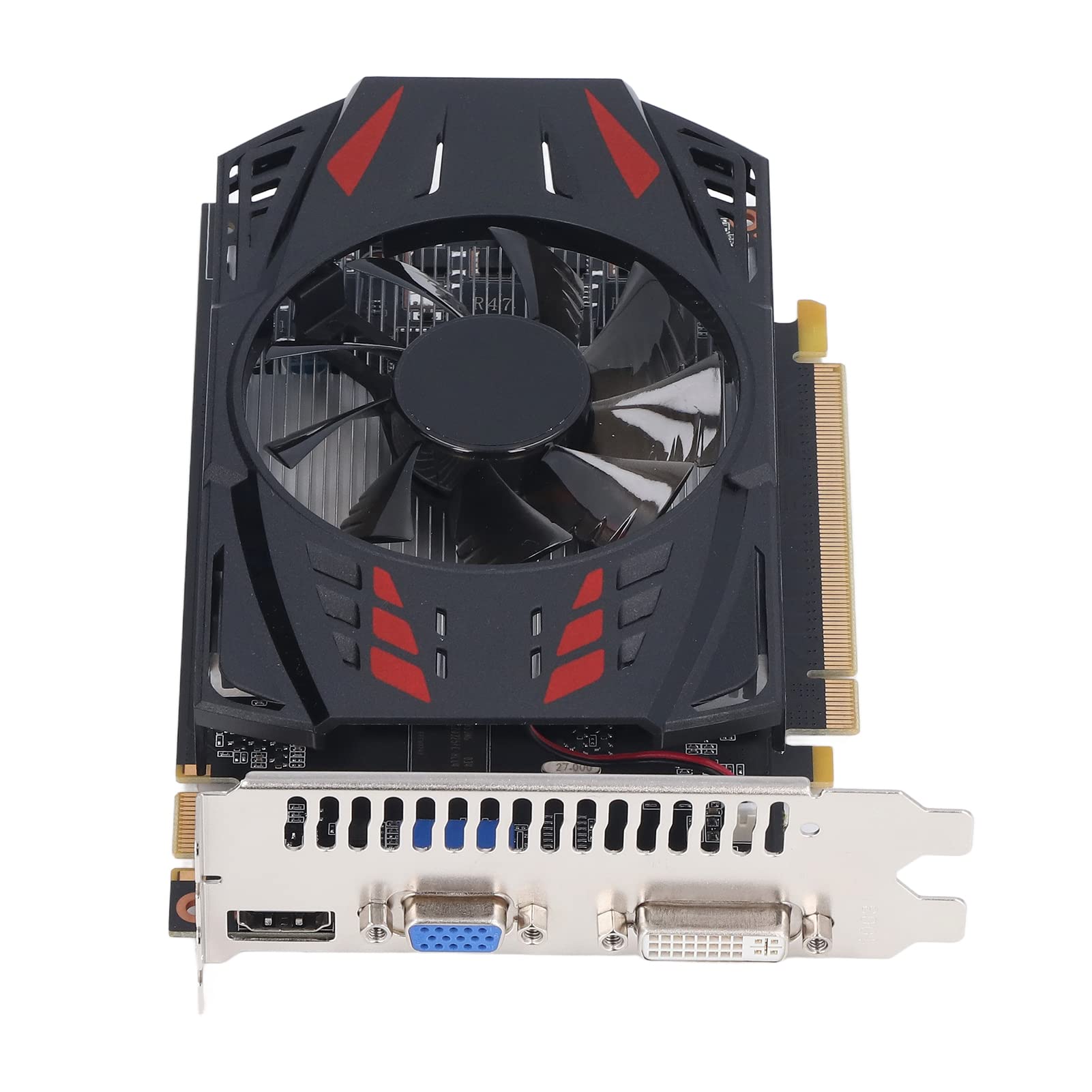 PUSOKEI GTX 550 Ti 2GB GDDR5 128-bit PCI Express Gaming Graphics Card with Single Fan - 4K HDR Support for Desktop PC Gaming, Video Editing & Streaming