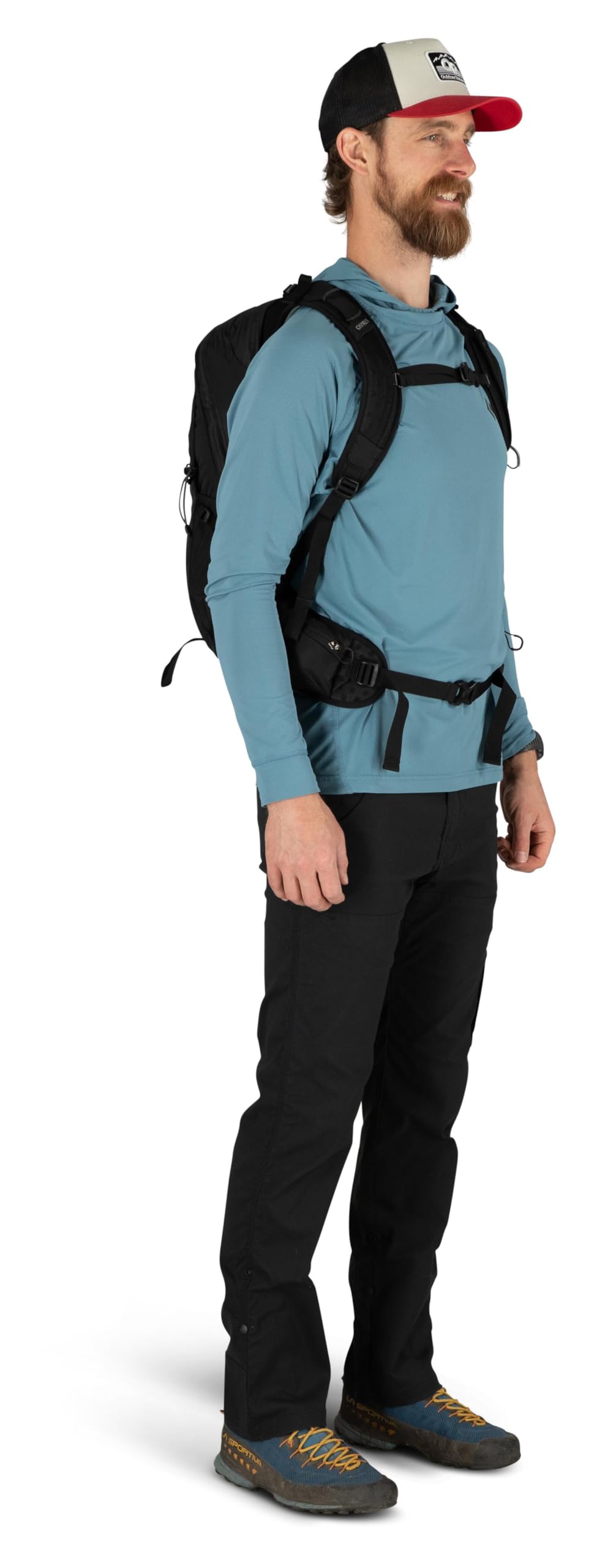 Osprey Talon 22L Men's Hiking Backpack with Hipbelt - Lightweight Daypack for Outdoor Adventures, Trekking & Travel - Ceramic Blue, S/M Size