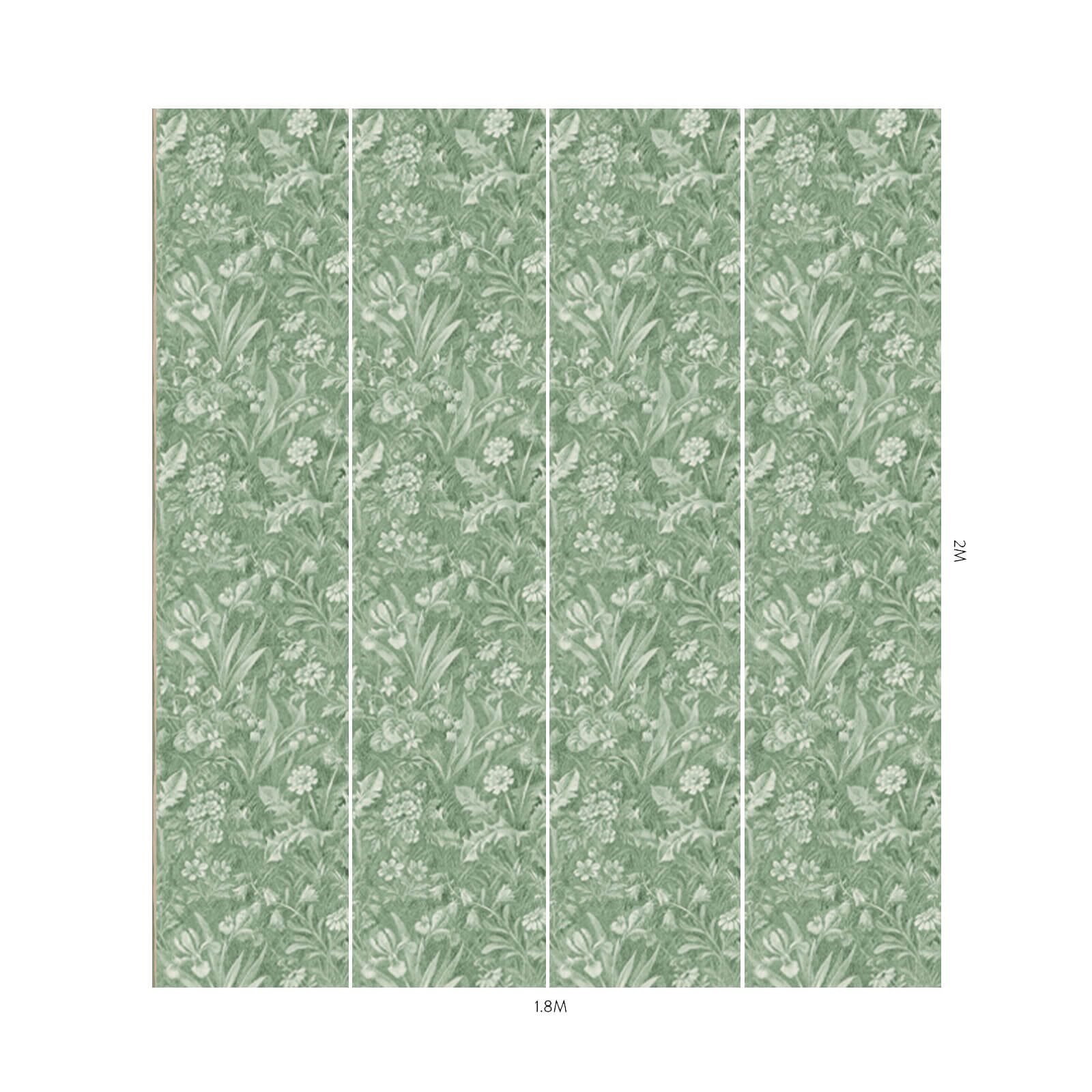 BELTANE Grass Wallpaper - Natural Green Textured Wall Covering for Living Room, Bedroom & Office Decor