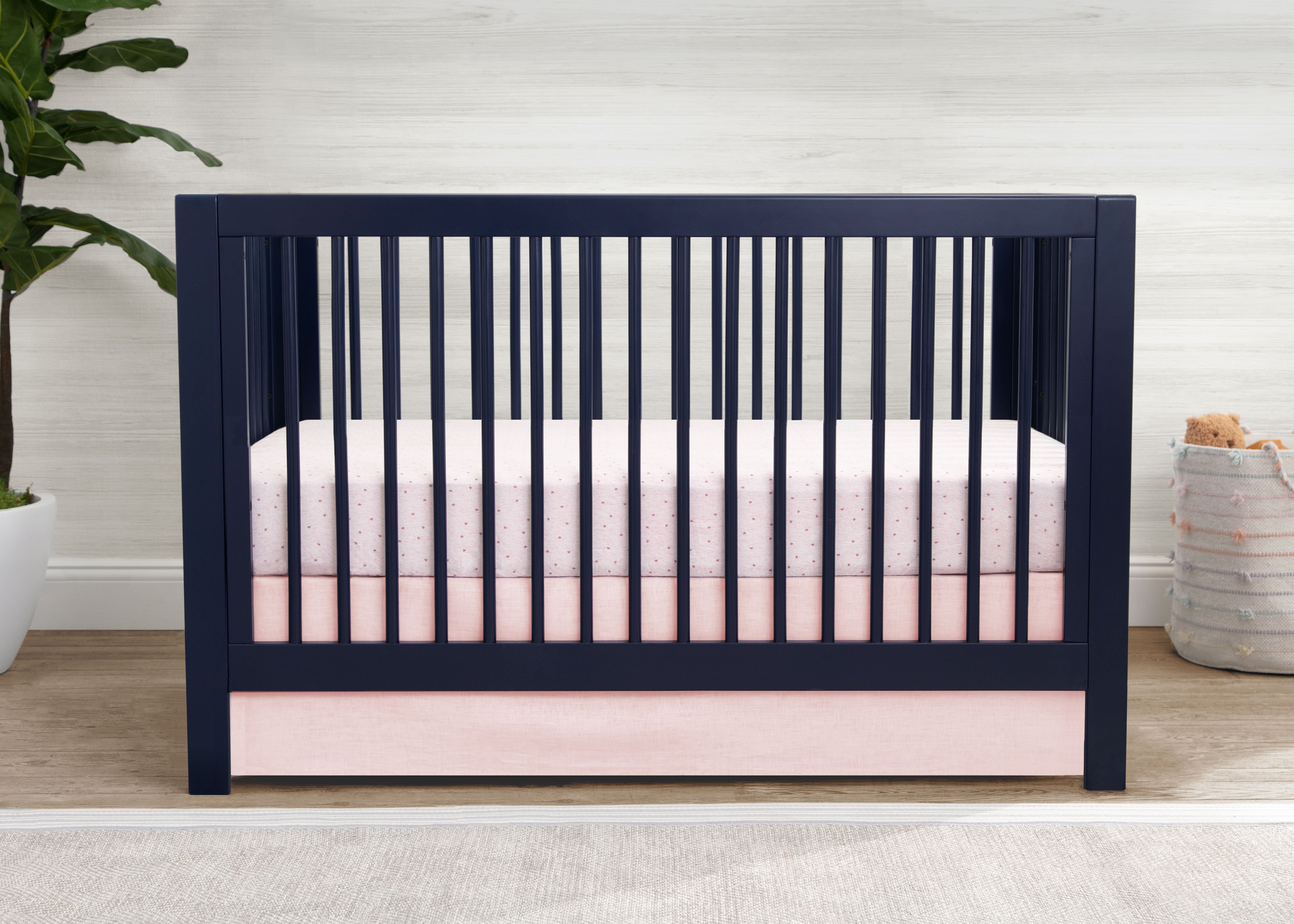 BabyGap Linen Crib Skirt - Soft & Breathable Nursery Bed Skirt for Baby Cribs - Perfect for Girls & Boys Nursery Decor, Baby Showers & Newborn Gifts