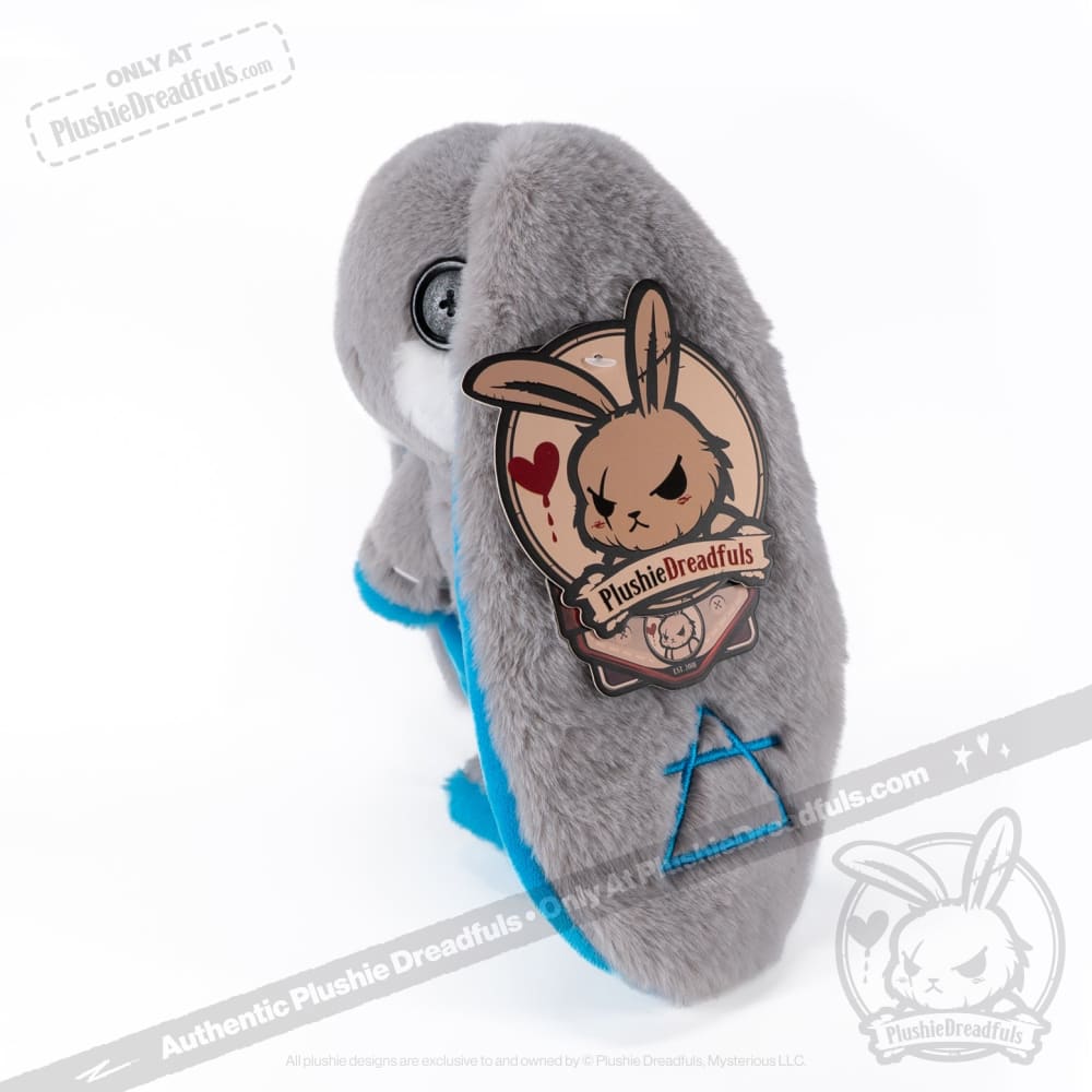 Plushie Dreadfuls Asthma Rabbit V2 - Soft Stuffed Animal Toy for Kids with Asthma Awareness | Cute Comfort Plush for Bedroom Decor, Gift for Children with Breathing Conditions