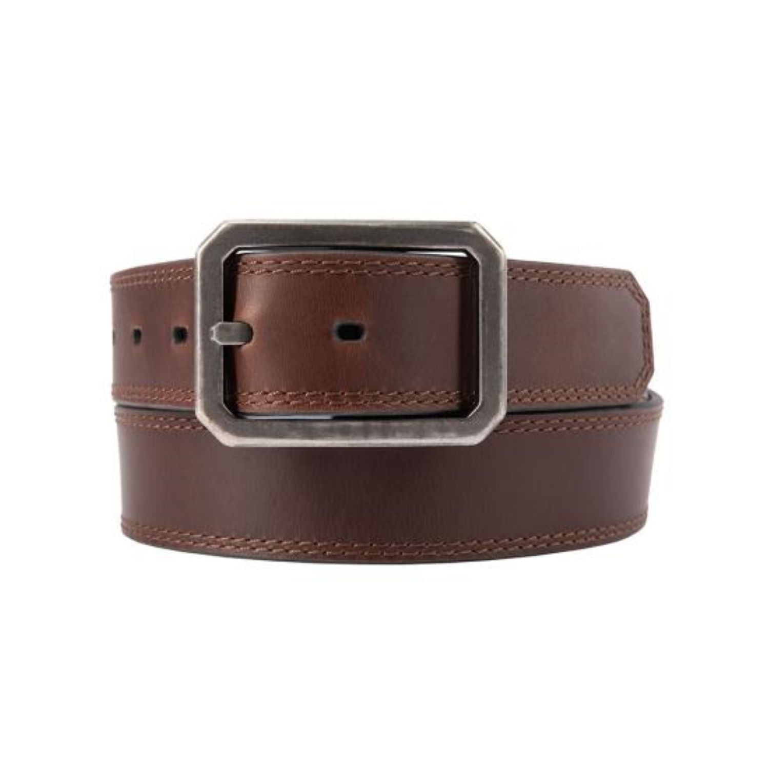 Carhartt Genuine Leather Reversible Belt with Center Buckle - Adjustable Work Belt for Men & Women | Perfect for Construction, Outdoor Work & Casual Wear