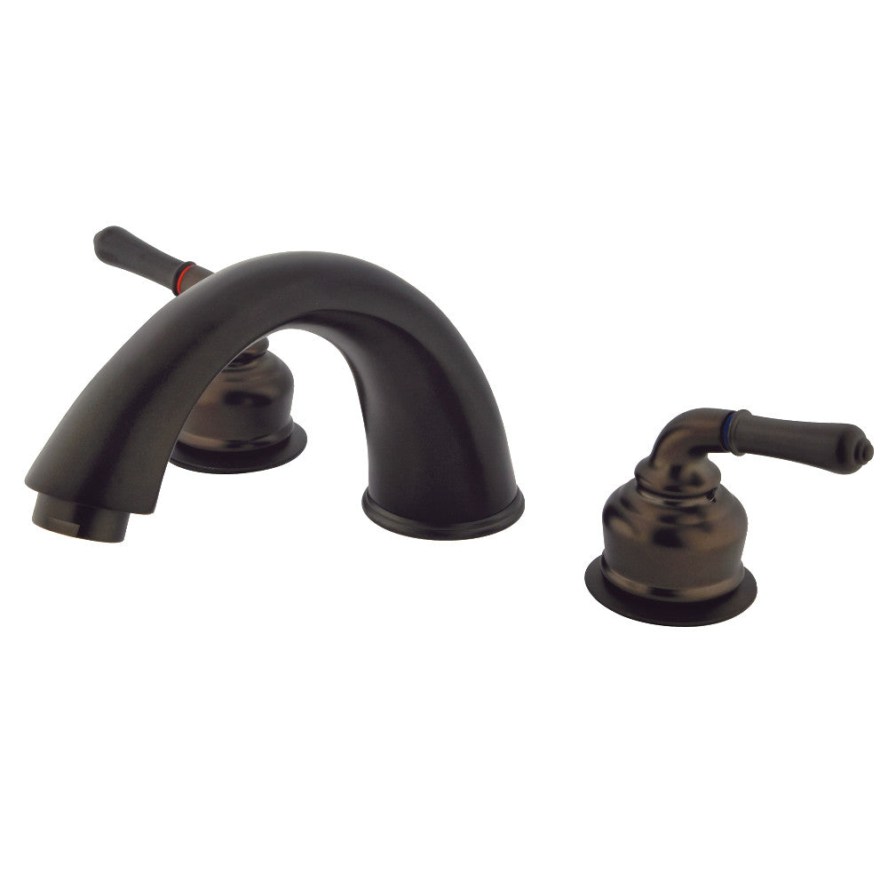 Kingston Brass KB362 Magellan Two Handle Roman Tub Faucet - Vintage Style Bathroom Faucet for Freestanding Tubs - Perfect for Luxury Bathrooms & Spa Retreats