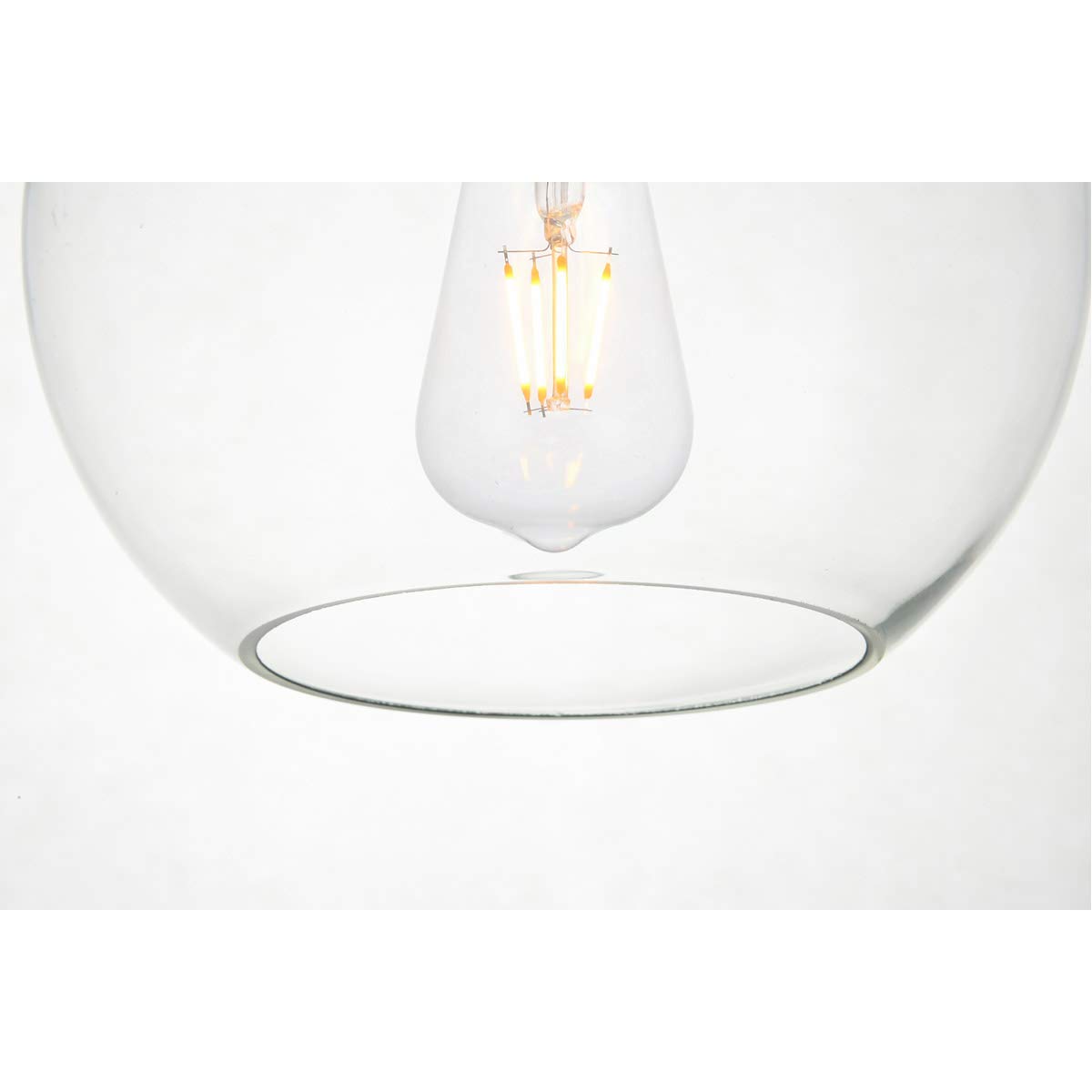 Huntington 7-Light 8-Inch Black Pendant Ceiling Light Fixture - Modern Dining Room, Kitchen Island, or Entryway Lighting