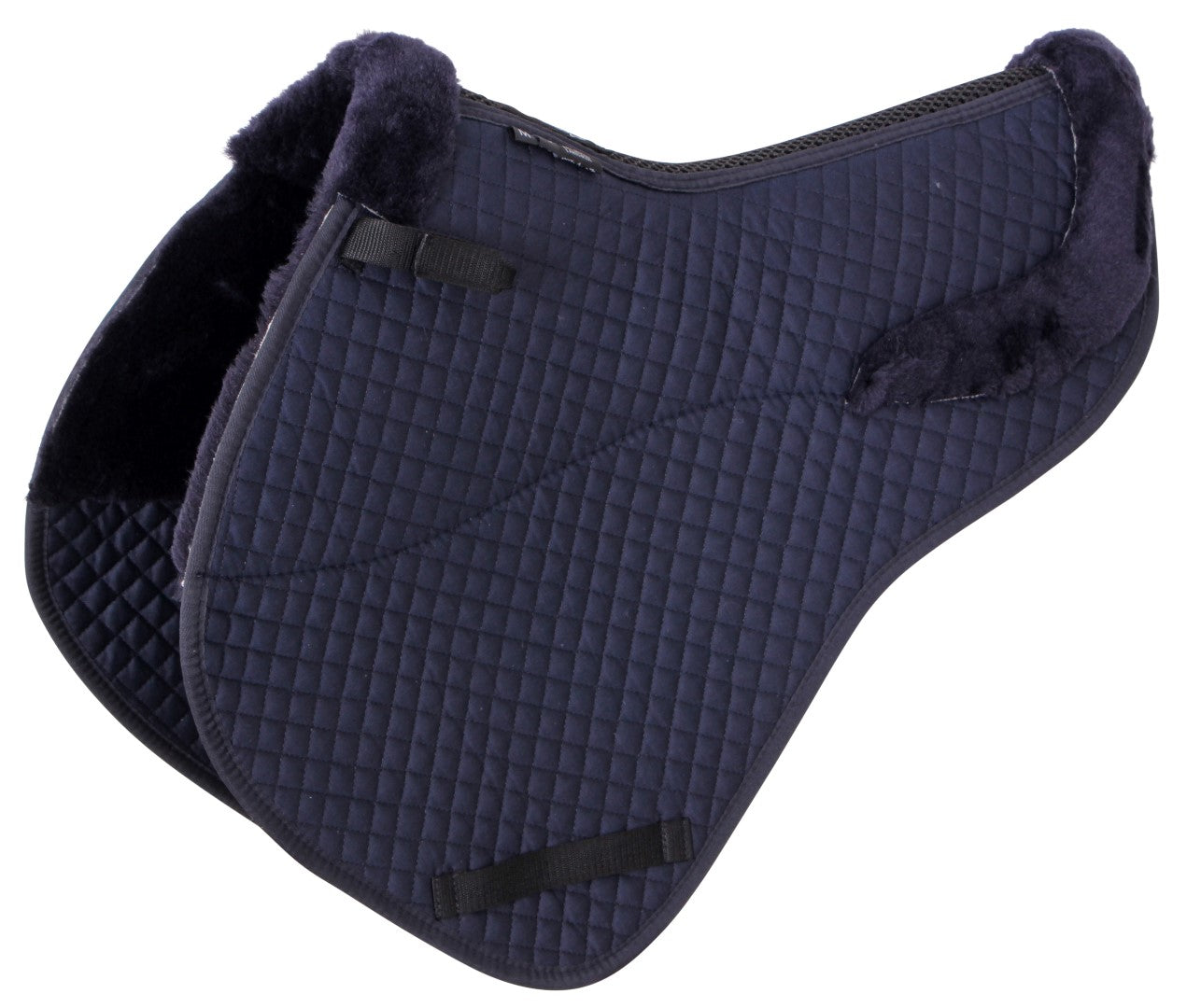 Premium Cavallino CC Jump Shaped Lambswool Saddle Pad - Breathable Equestrian Saddlecloth for Show Jumping & Dressage Competitions