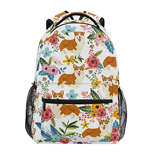 Floral Corgi